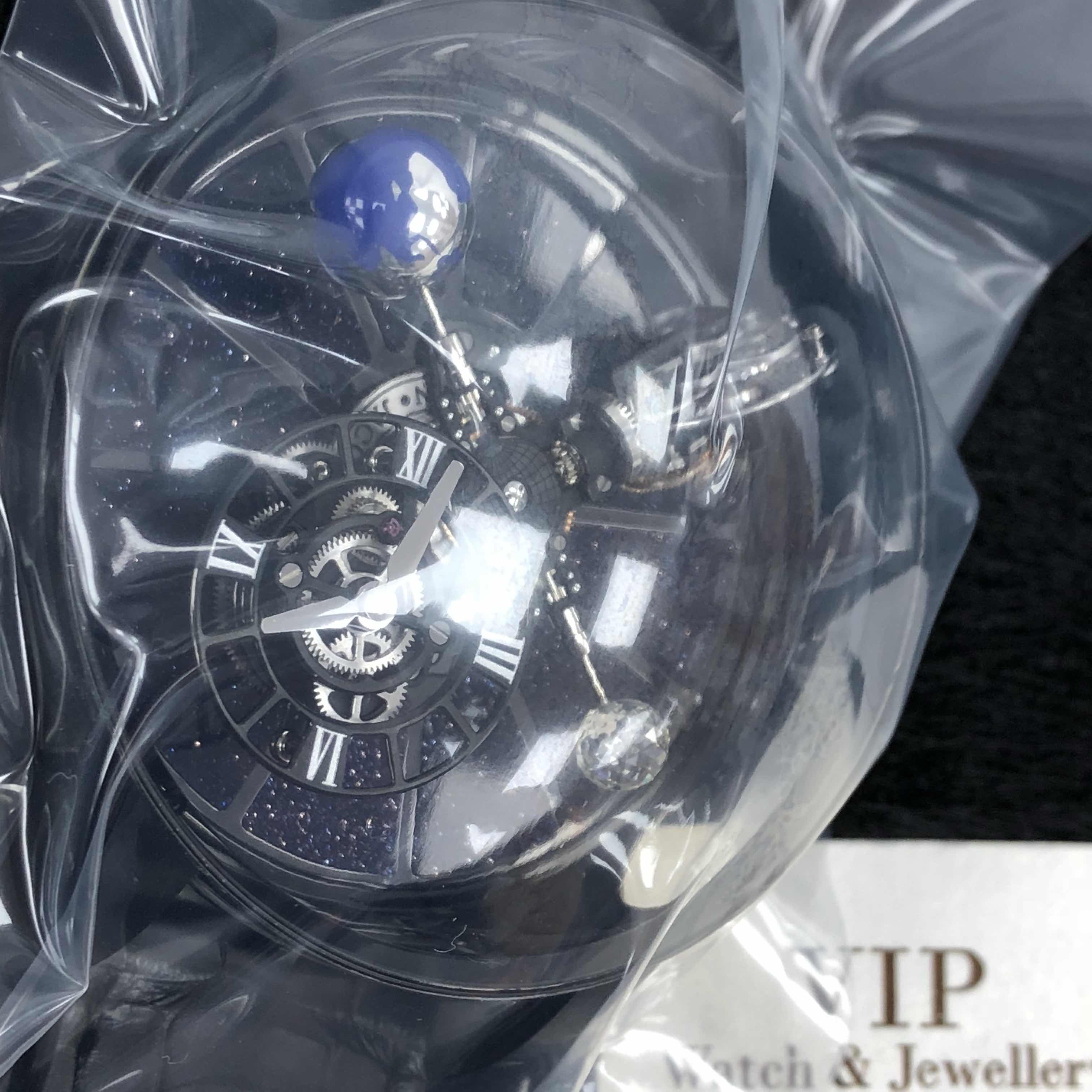 Jacob & Co 100.31.AC.SD.B DA4D Manual Wind Replica Watch, 18kt White Gold Case, Blue Dial, Leather - Image 5