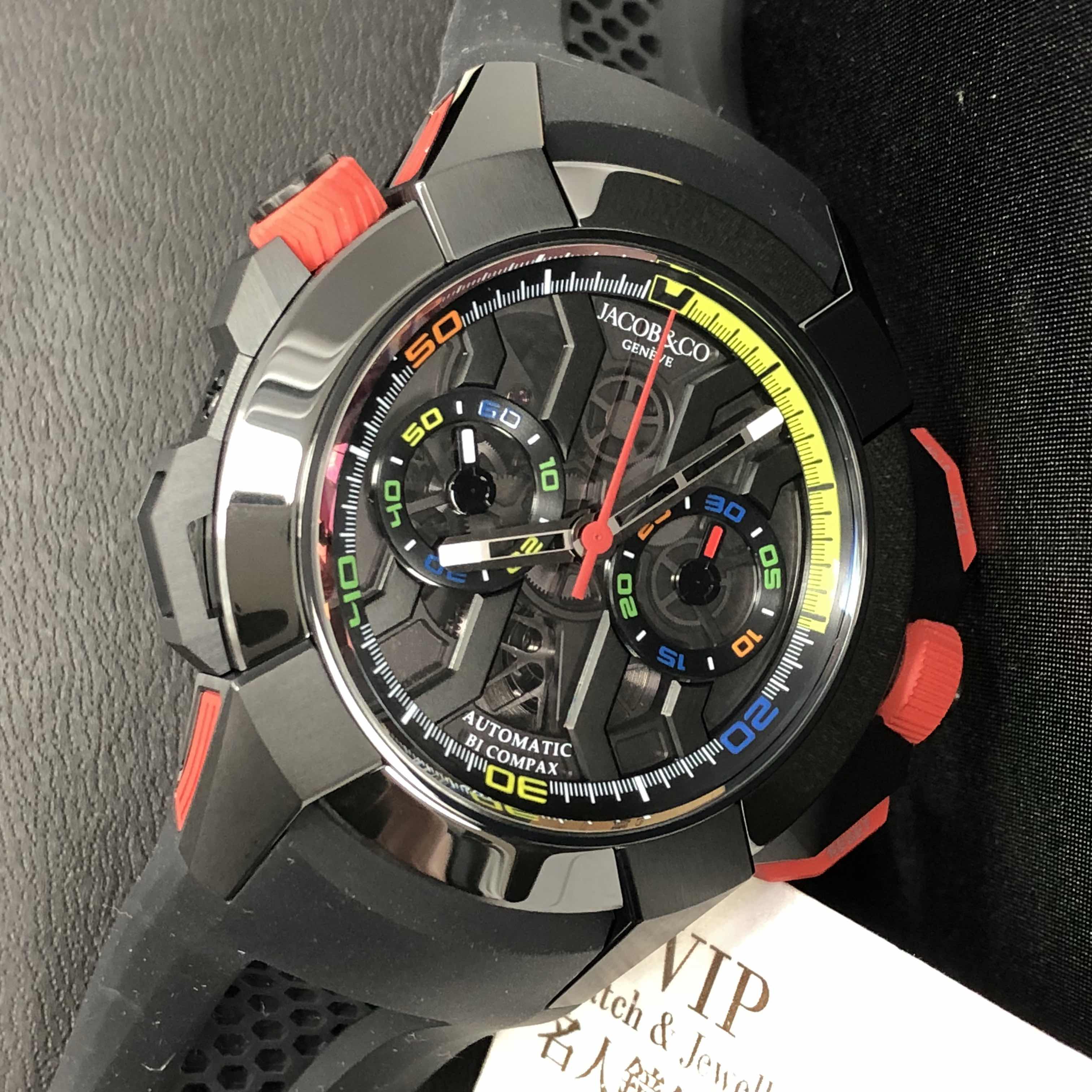 313.21.SB.BV.B HA4D - Jacob & Co Epic X Chrono Replica Watch - Automatic - Black Dial - Image 5