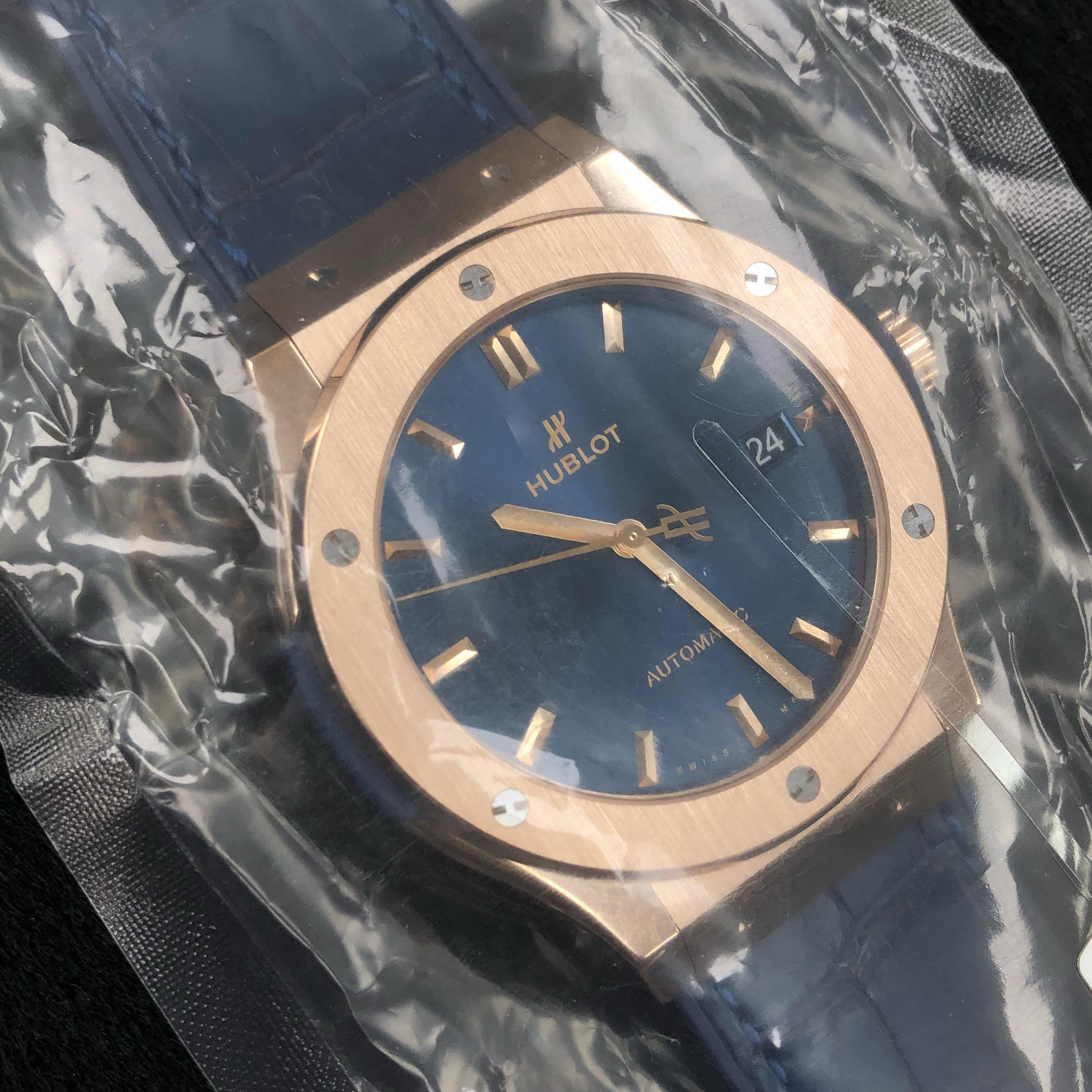 Hublot 511.OX.7180.LR Classic Fusion Auto 18kt Rose Gold Ceramic Bezel Replica Watch - Image 5