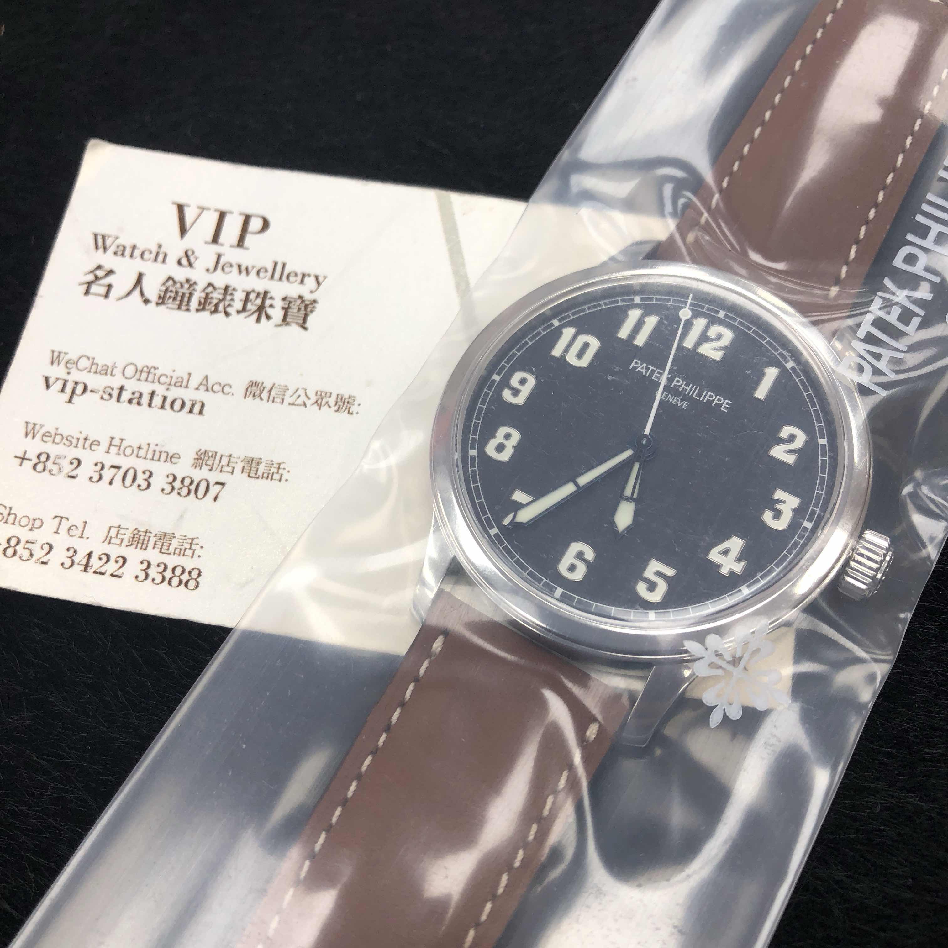 Patek Philippe 5522A-001 Calatrava Replica Watch, Automatic Movement, Blue Dial, Steel Case, Brown - Image 5