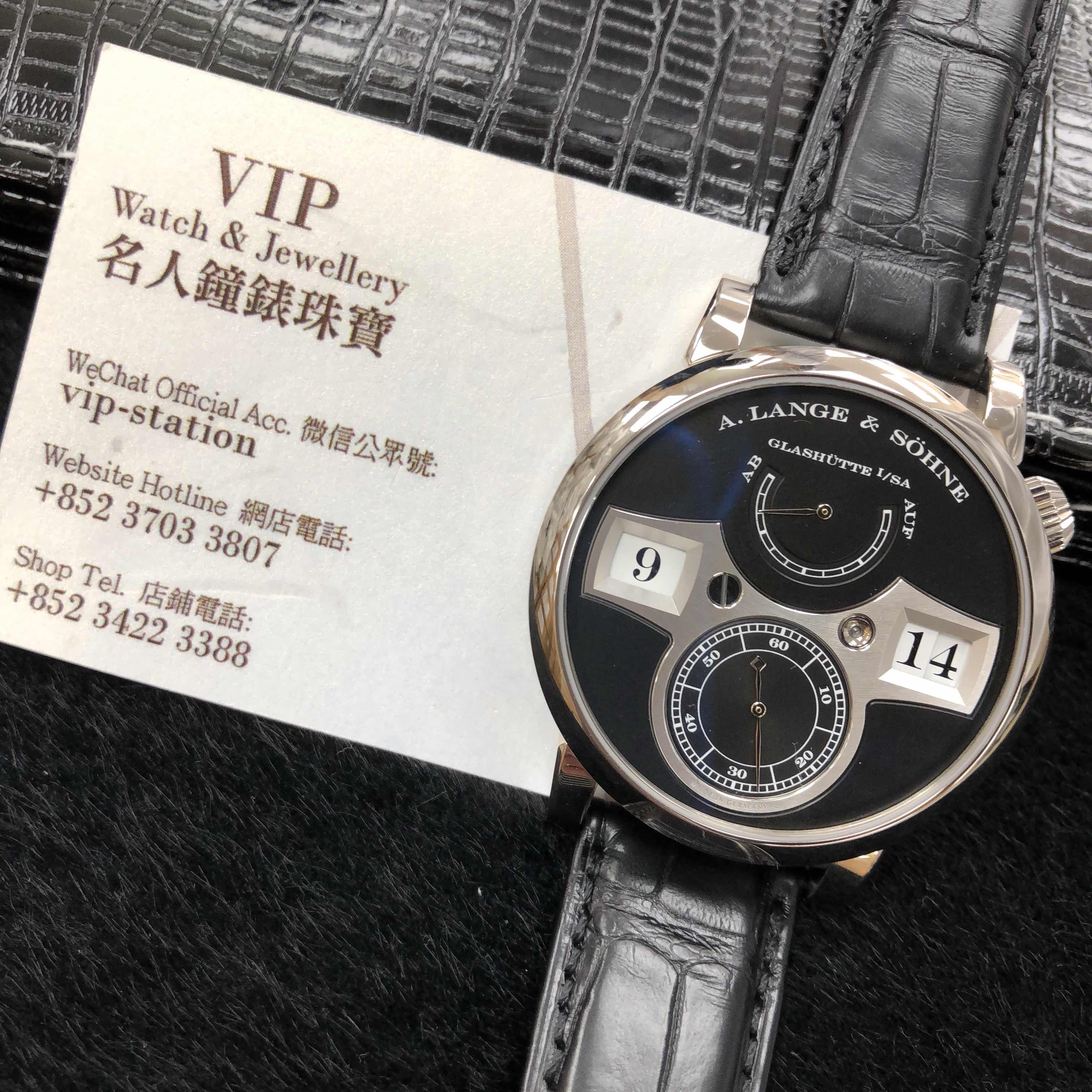 140.029F - A Lange & Sohne Replica Watch OWL Series Automatic 18kt White Gold Black Dial - Image 4