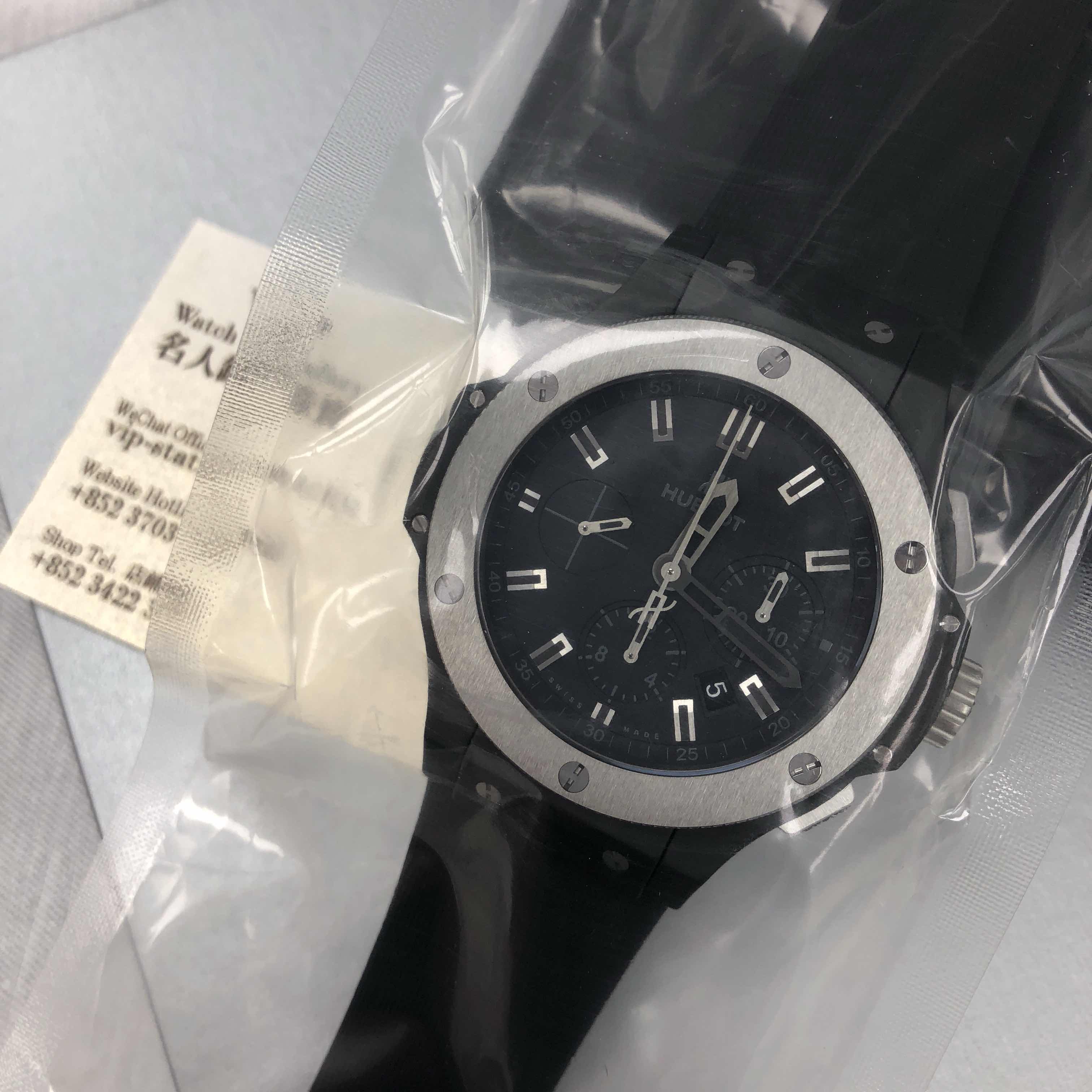 Hublot 301.CK.1140.RX Quartz Ceramic BIG BANG Replica Watch, Automatic, Black Dial, Rubber Strap - Image 5