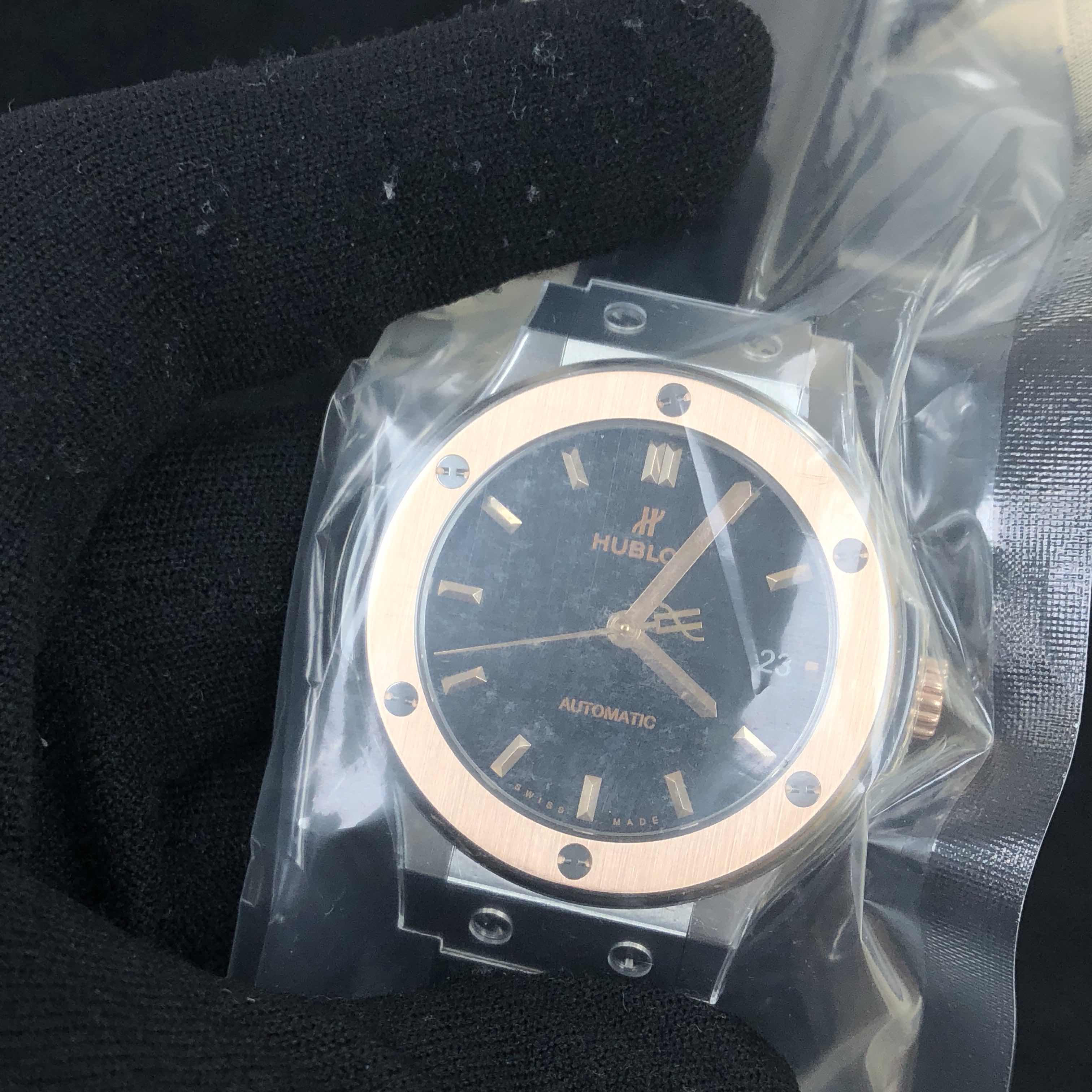 Hublot Classic Fusion 565.NO.1181.LR Automatic Titanium Rose Gold Black Dial Replica Watch - Image 5