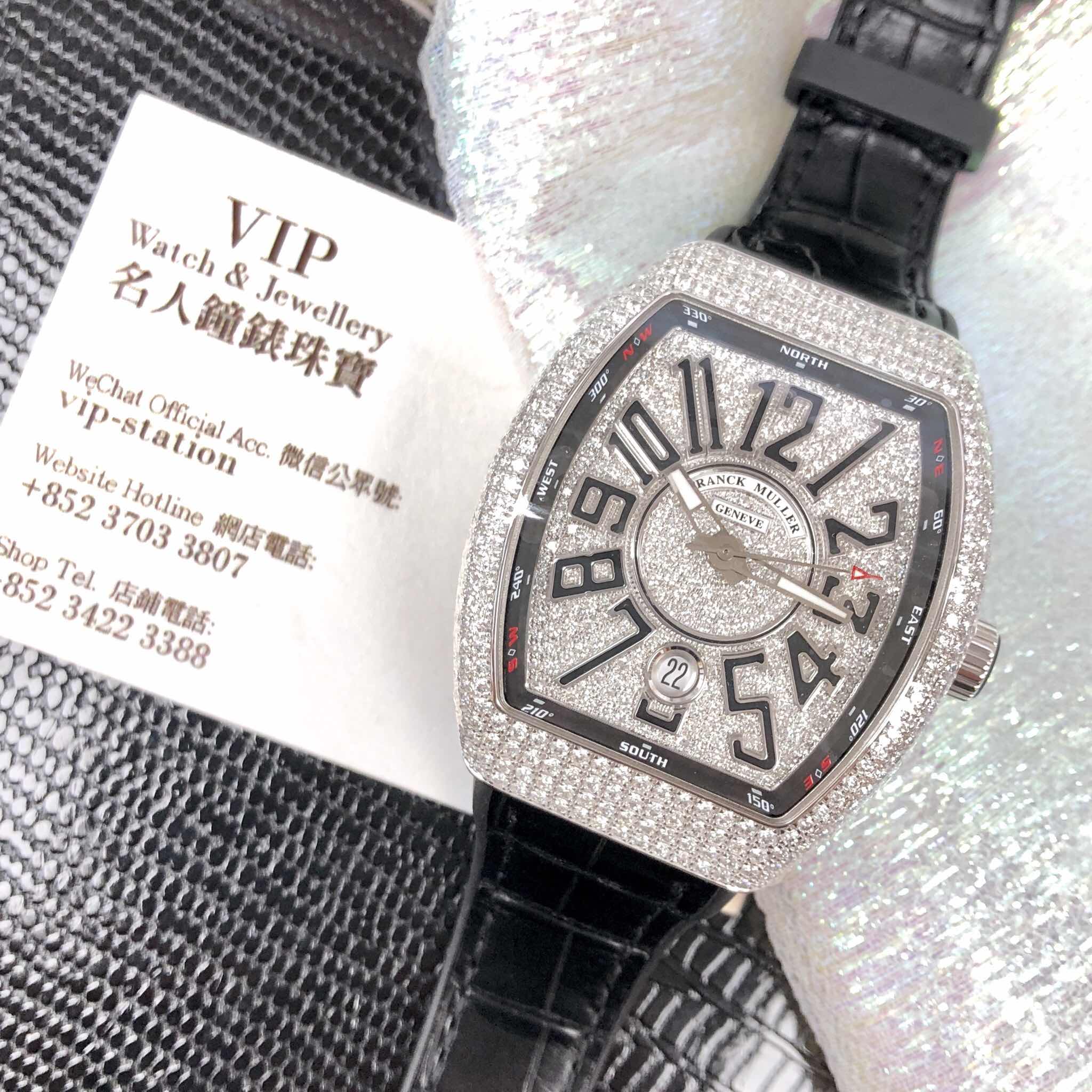 Franck Muller V 41 SC DT D CD OG.NR Vanguard Replica Watch, Automatic, Silver Dial, 18kt White Gold - Image 5