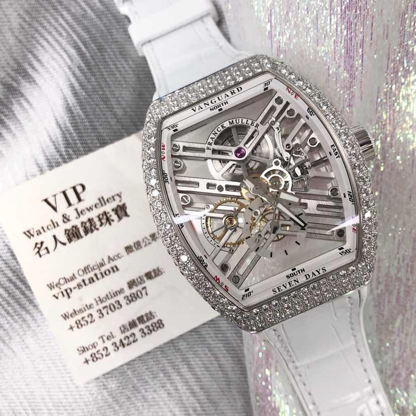 Franck Muller V 45 S6 SQT D AC.BC - Vanguard Manual Wind - Stainless Steel & Diamonds - 0.5KG - Image 5