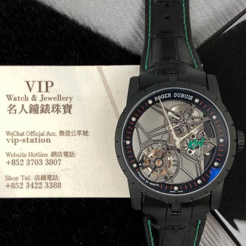 Roger Dubuis DBEX0581 Excalibur Replica Watch, Automatic, Transparent Skull Dial, Steel Case, Black - Image 5
