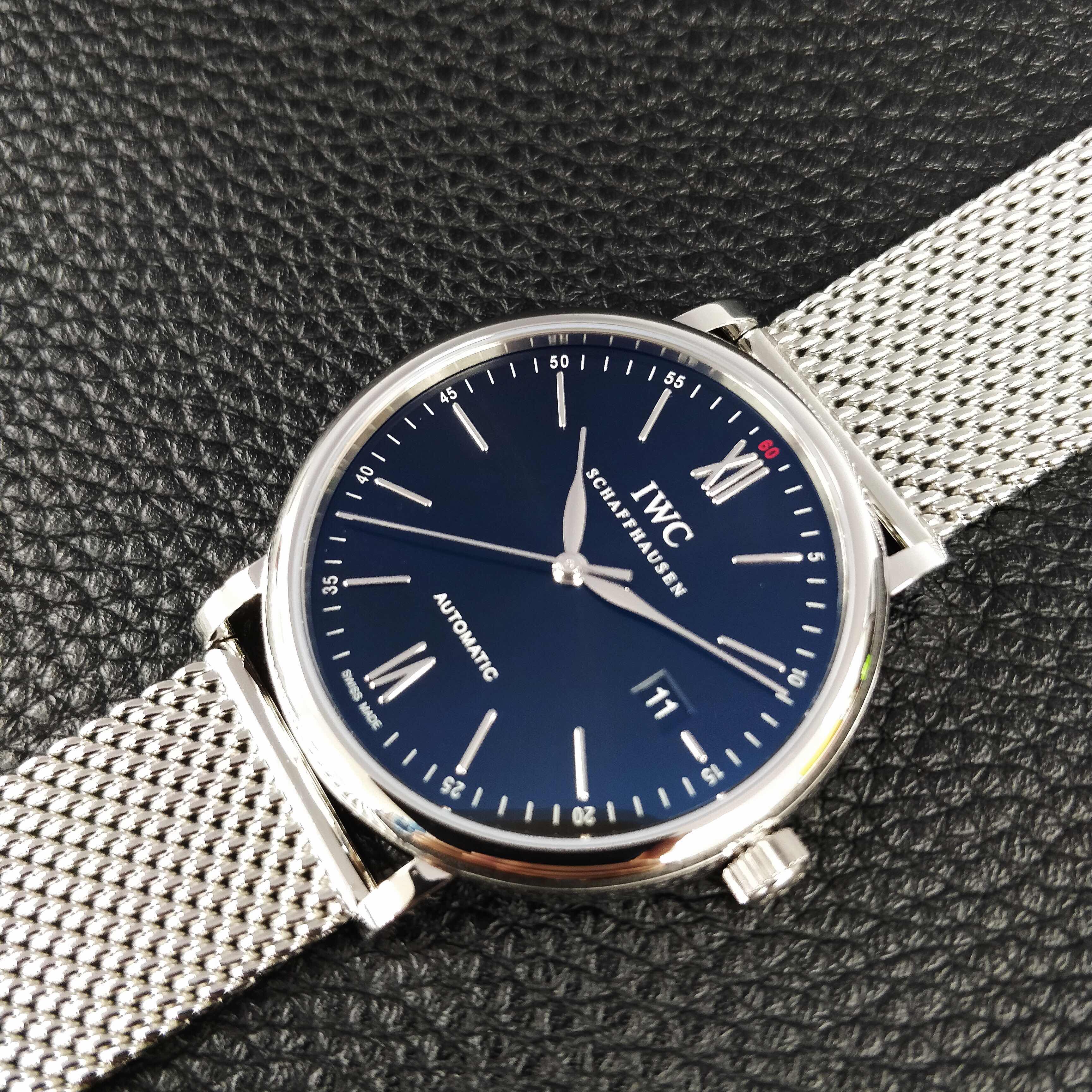 IWC IW356506 Portofino Replica Watch, Automatic, Black Dial, Steel Case, 40mm - Image 5