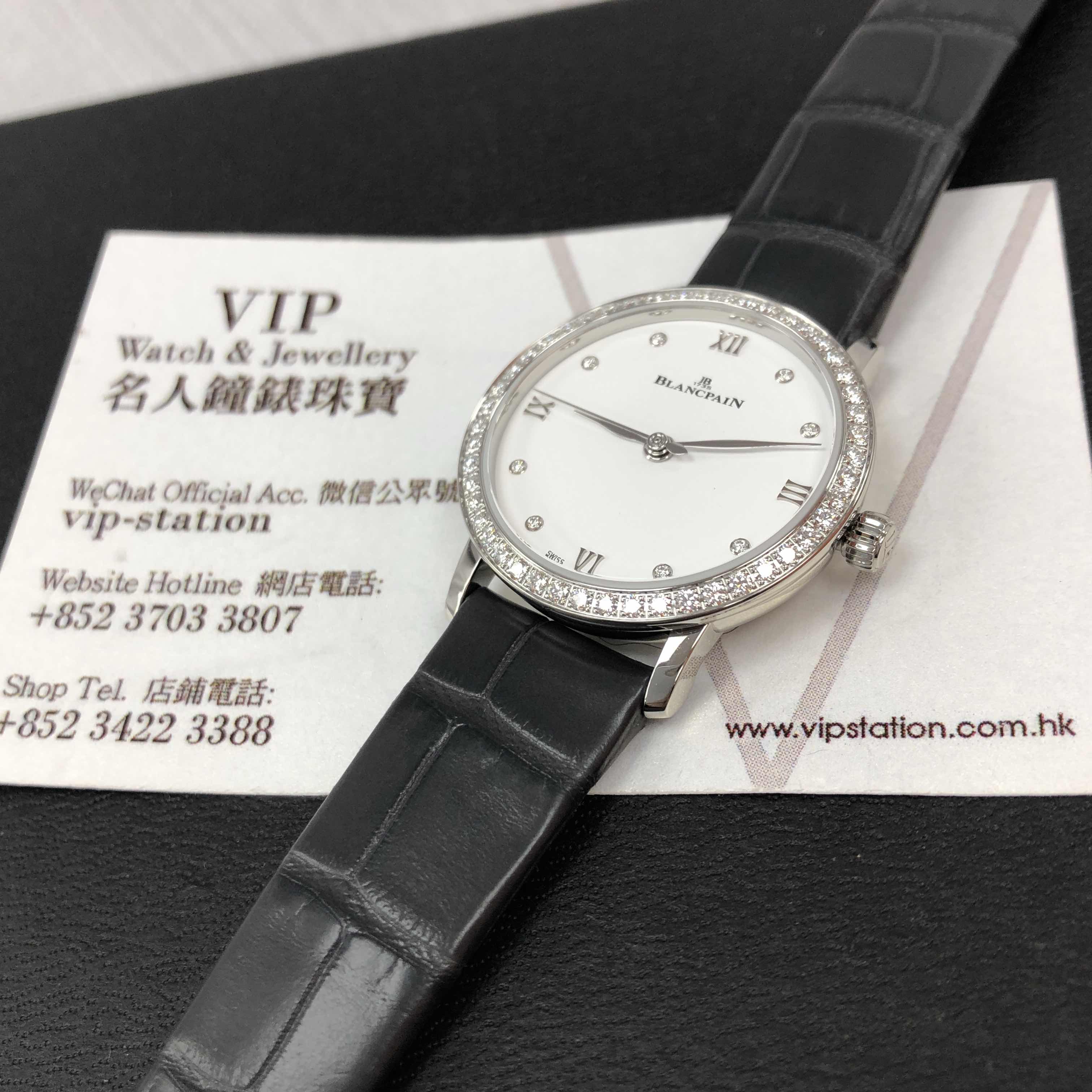 6104-4628-55A - Blancpain Replica Watch Automatic Stainless Steel Diamonds White Dial - Image 5