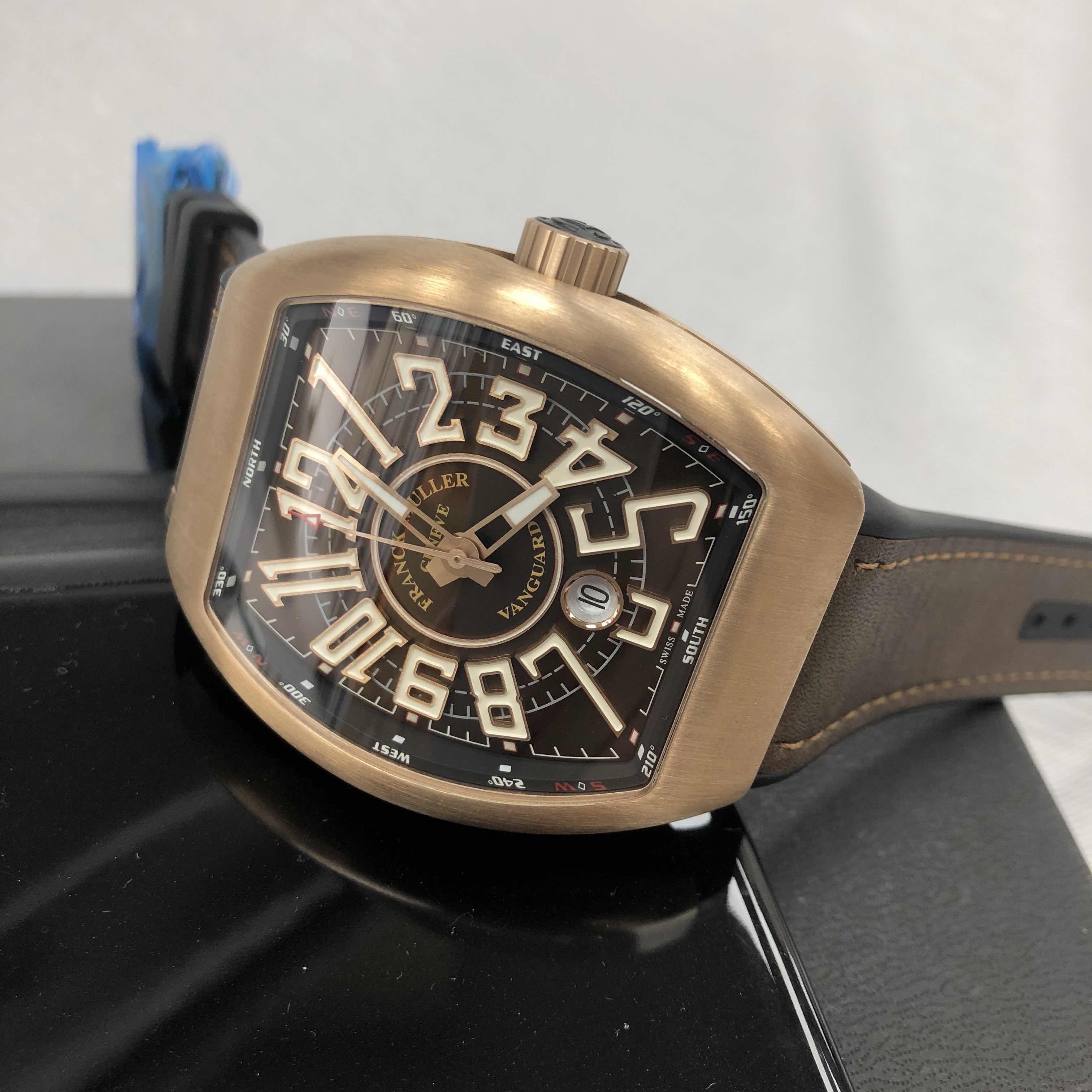 Franck Muller V45 SC DT CIR BZ.BR.NR-BROWN Automatic Bronze Case Sapphire Crystal Brown Dial Brown - Image 5