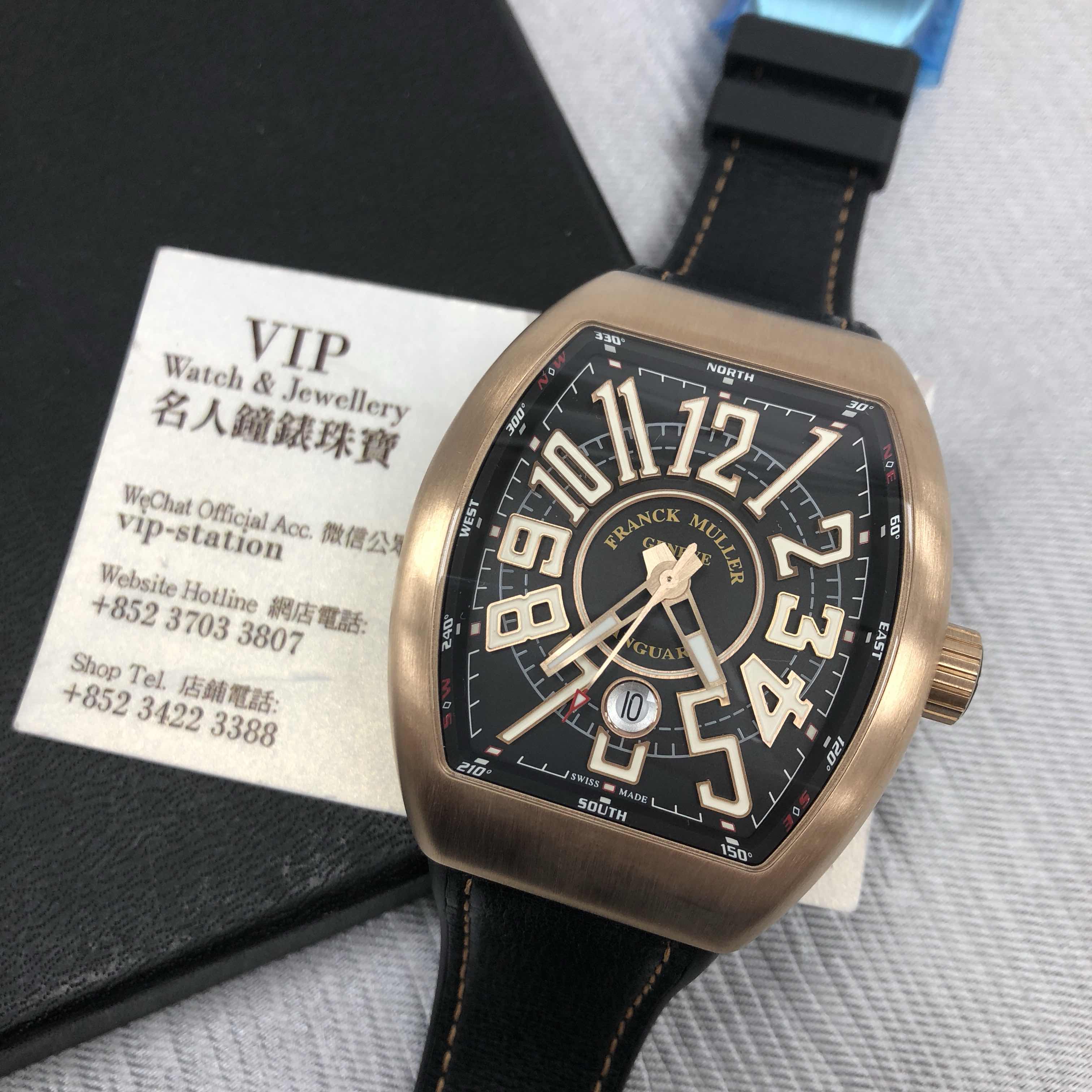 Franck Muller V 45 SC DT CIR BZ.NR.BR BLACK Vanguard Replica Watch With Automatic Movement, Rose - Image 5