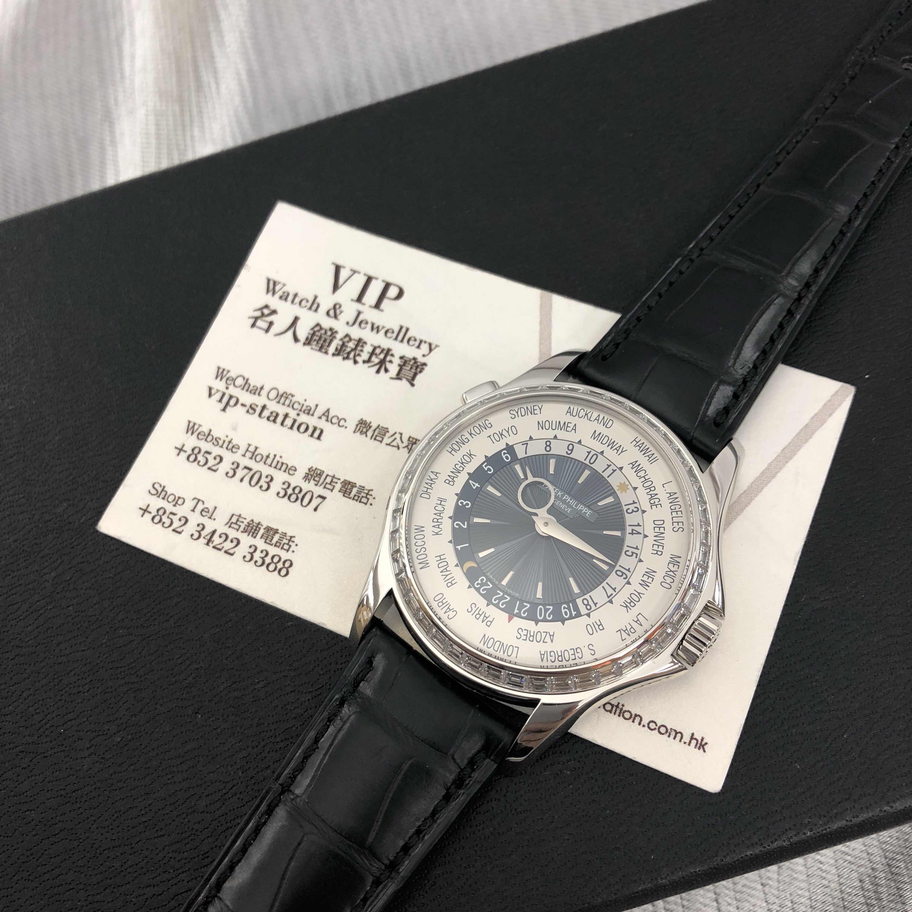 Patek Philippe 5130/10P-011 Replica Watch, Automatic, White Dial, Platinum & Diamonds Case - Image 5