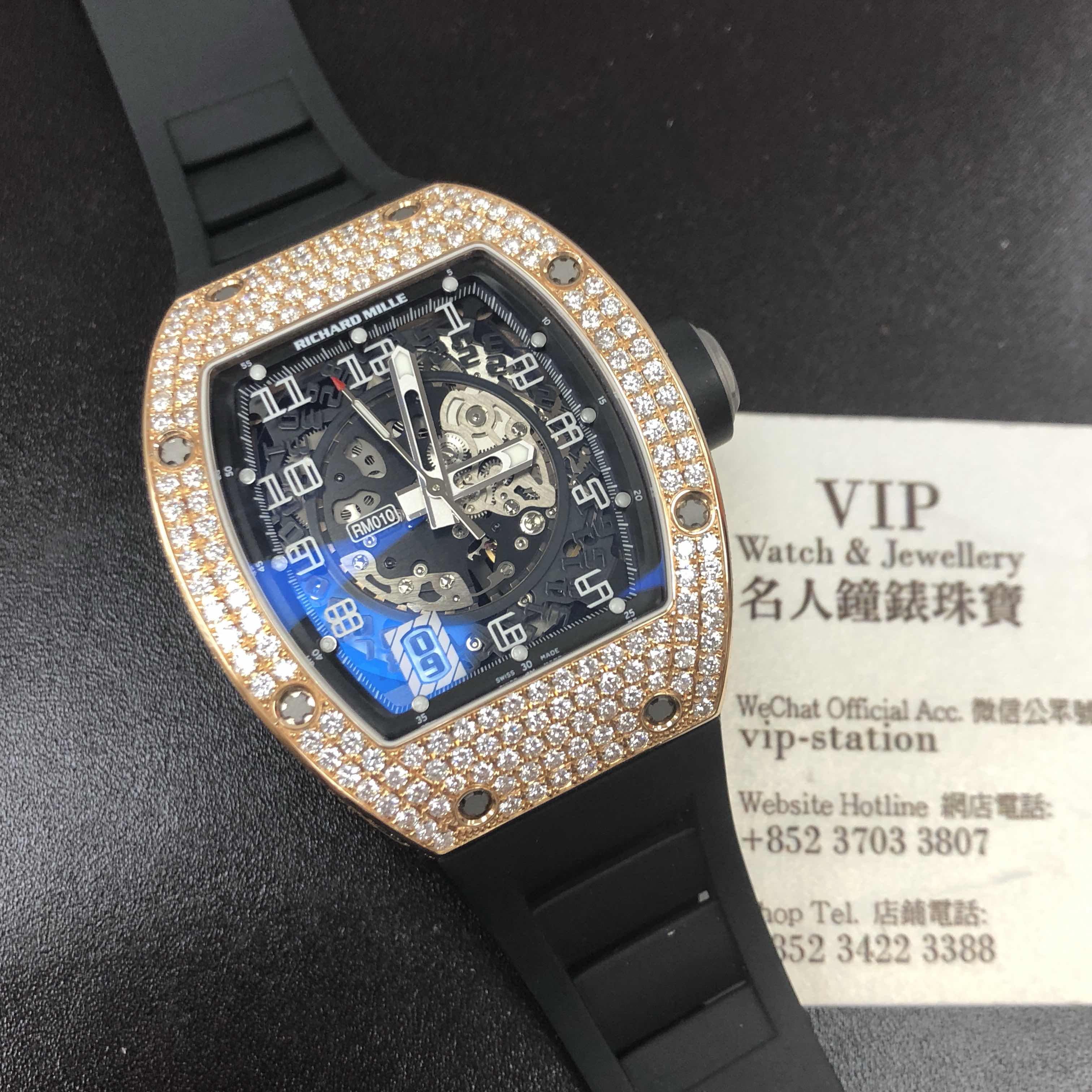Richard Mille RM010-AH RG Automatic 18kt Rose Gold Black Dial Rubber Strap Replica Watch - Image 5