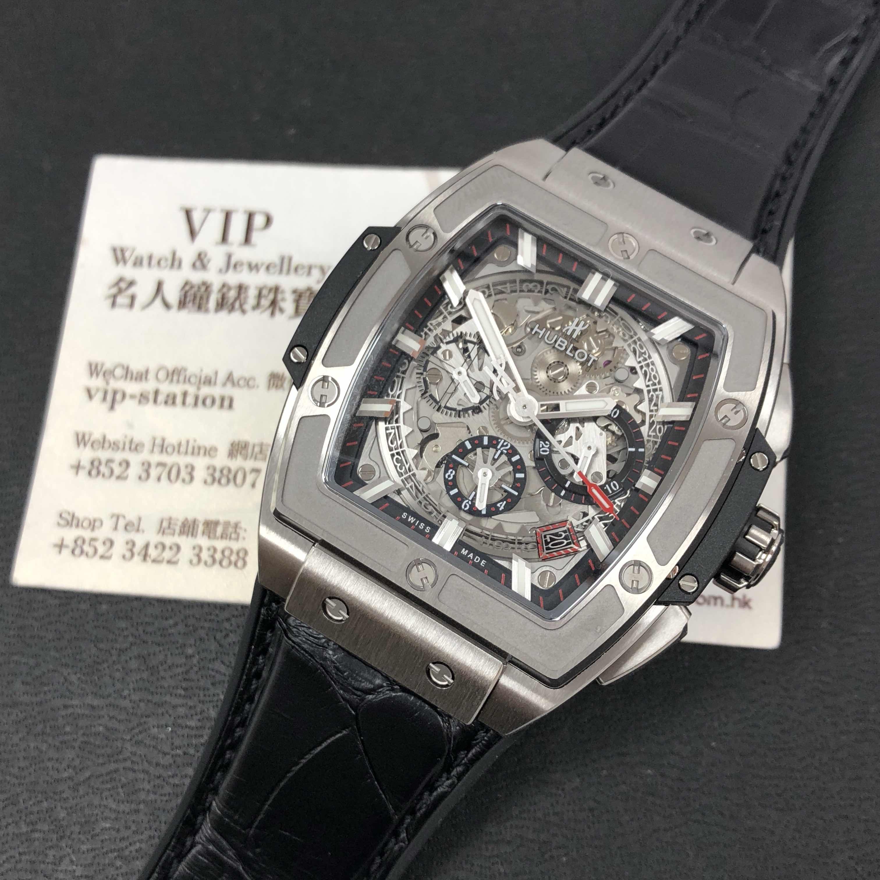 Hublot 641.NX.0173.LR - Automatic PVD Titanium Case - Replica Watch - 48x42mm Silver Dial - Leather - Image 5