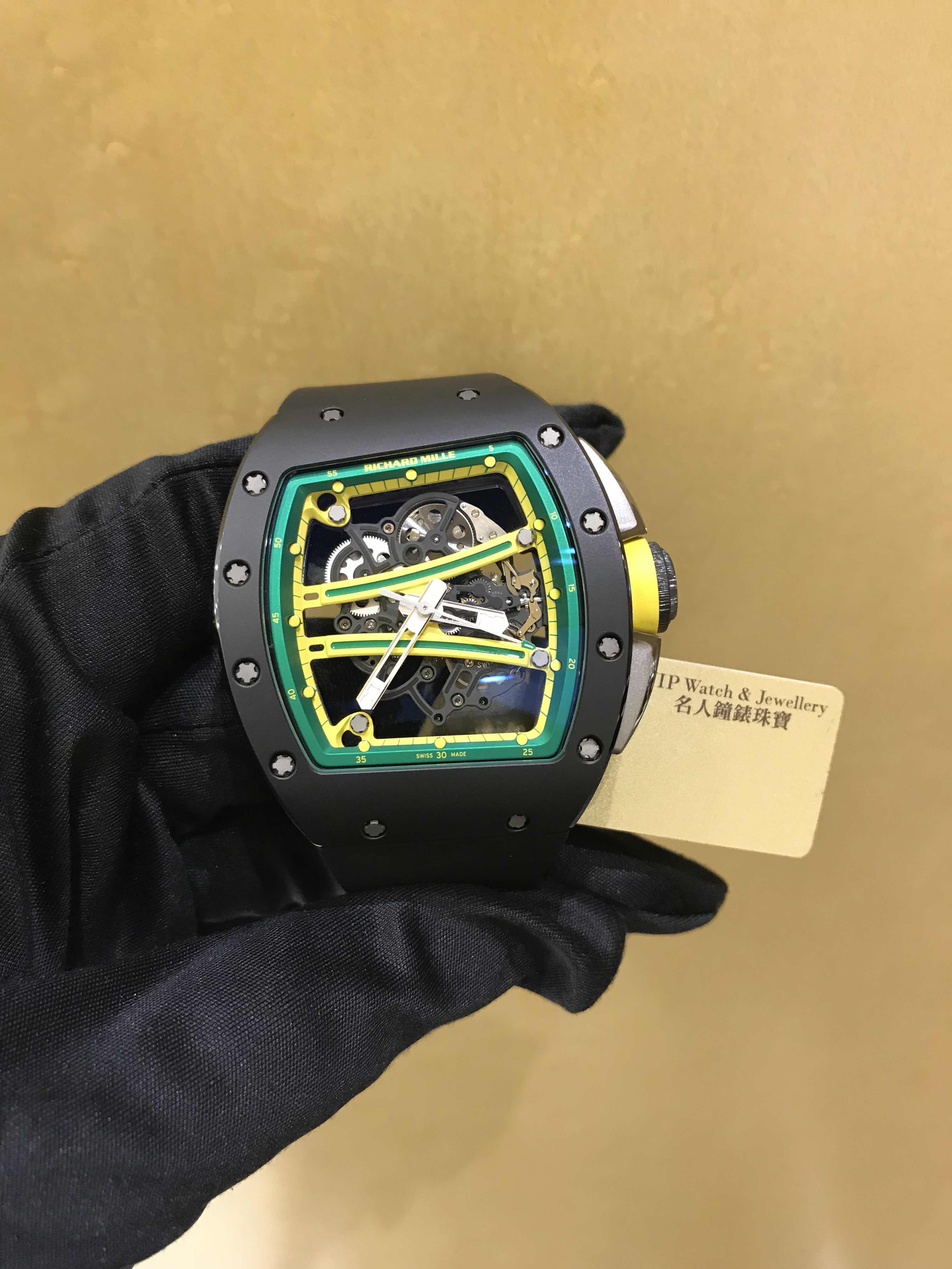 RM61-01 - Richard Mille RM61-01 Replica Watch Automatic Ceramic Transparent Skull Dial Rubber Strap - Image 5