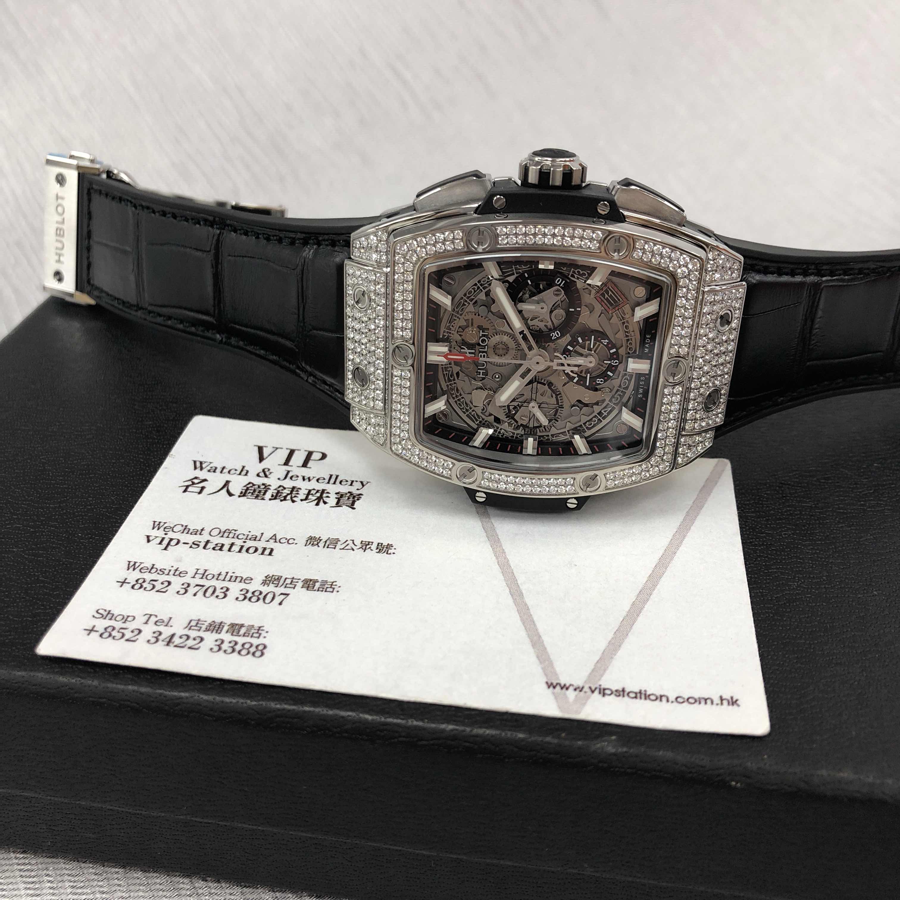 -641.NX.0173.LR.1704 - Hublot BIG BANG Automatic Titanium Replica Watch - Silver Dial - Image 5