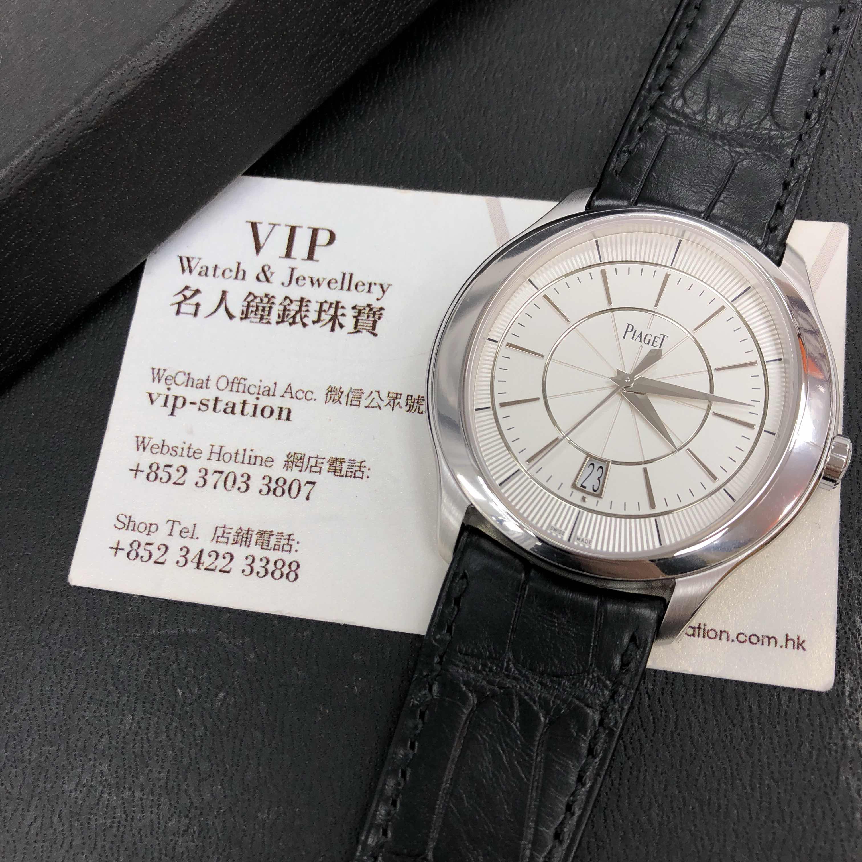 G0A38110 - Piaget Black Tie Replica Watch Automatic 18kt White Gold Silver Dial - Image 5