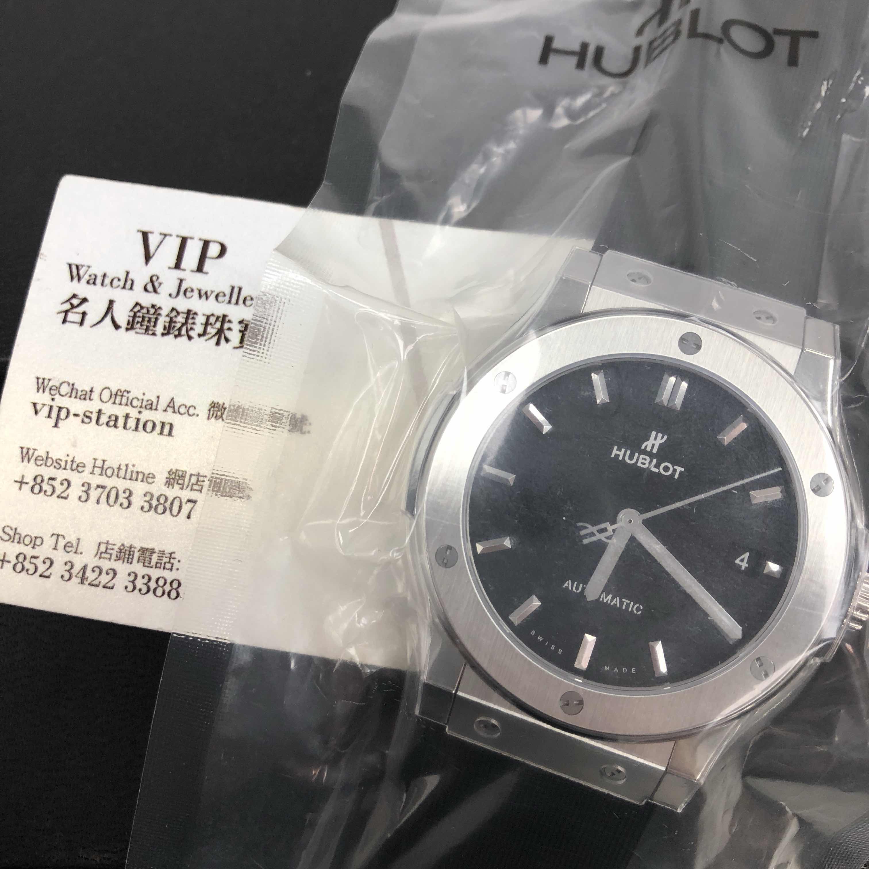 Hublot 511.NX.1171.RX CLASSIC FUSION Titanium Automatic Replica Watch - Black Dial, Rubber Strap - Image 5