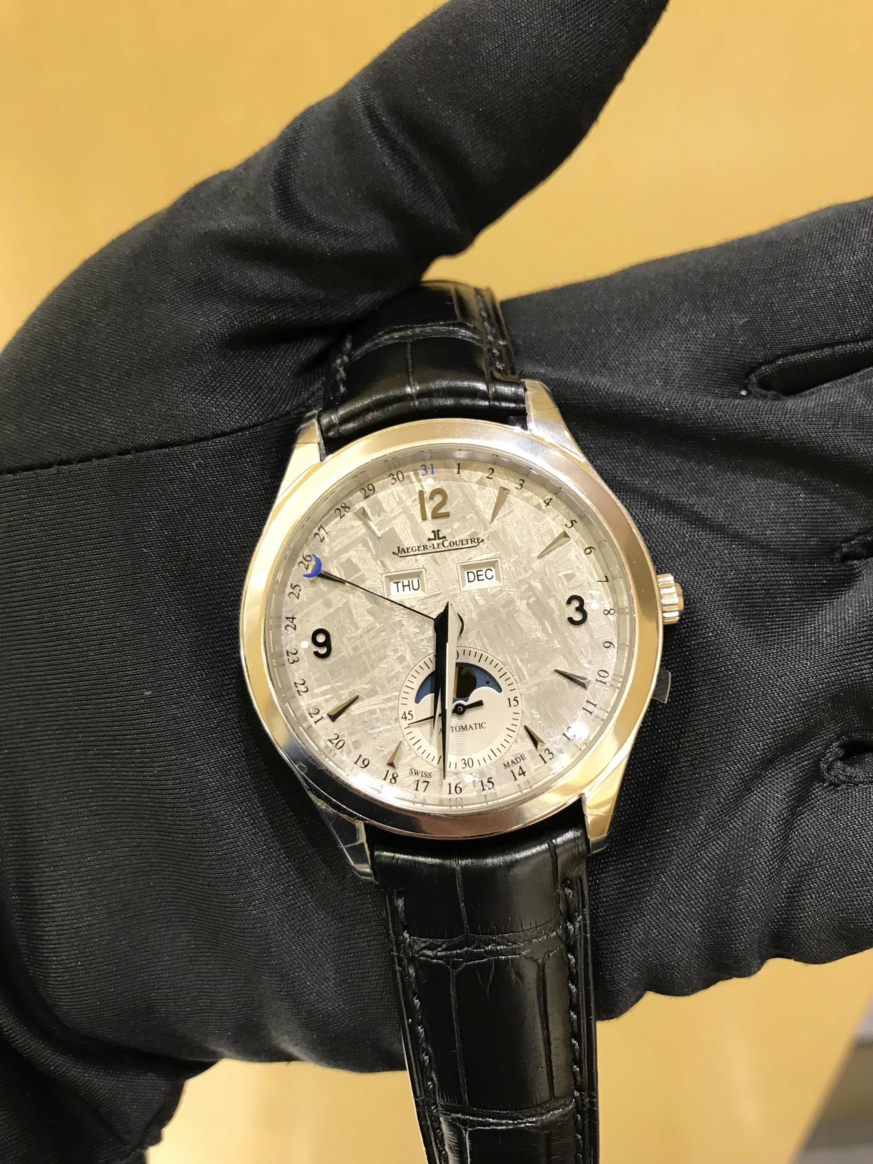 Jaeger-Lecoultre Q1558421 Master Ultra Thin Auto Stainless Steel Replica Watch - Grey Dial Black - Image 5
