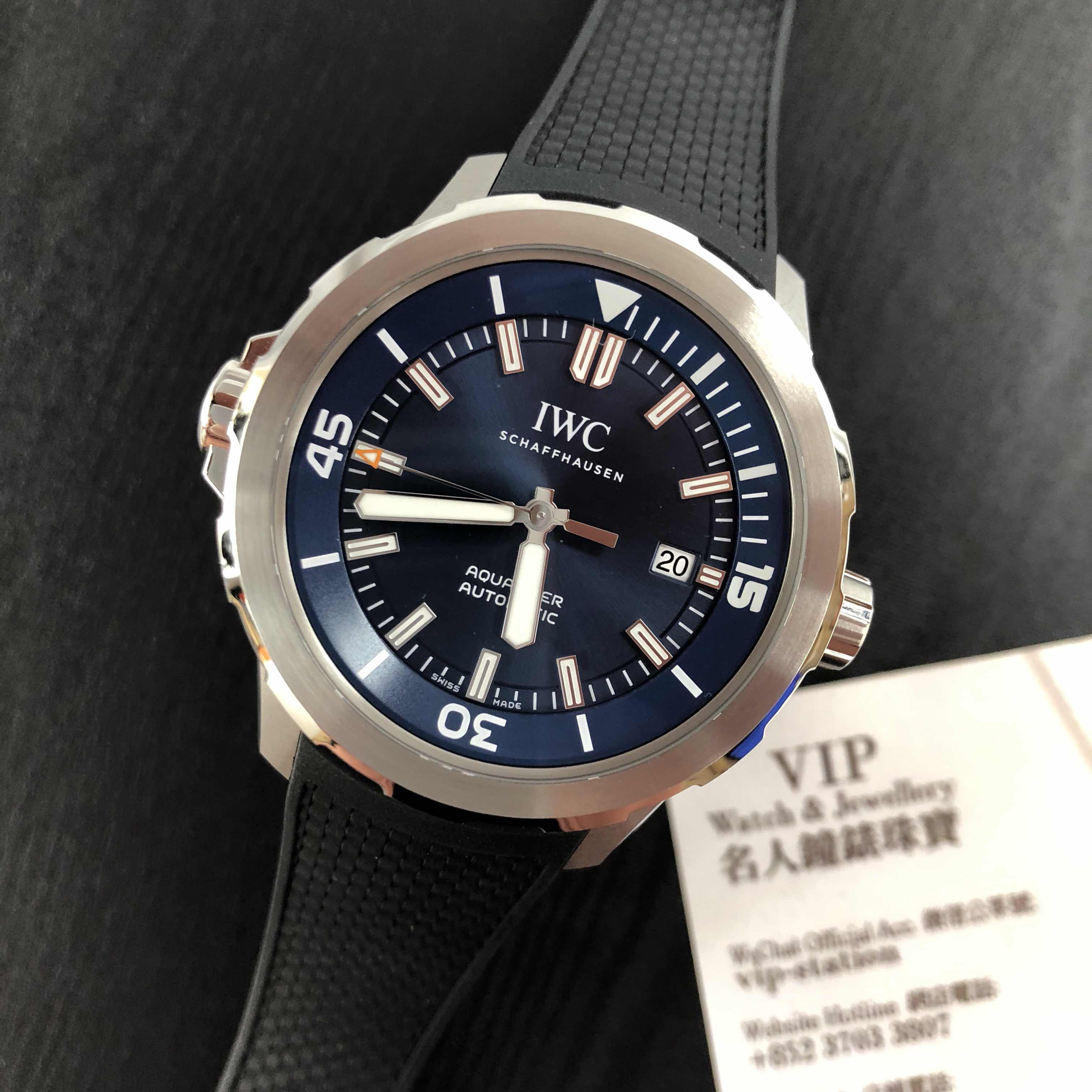 IWC IW329005 Aquatimer Replica Watch Automatic Blue Dial Stainless Steel Rubber Strap 42mm - Image 5
