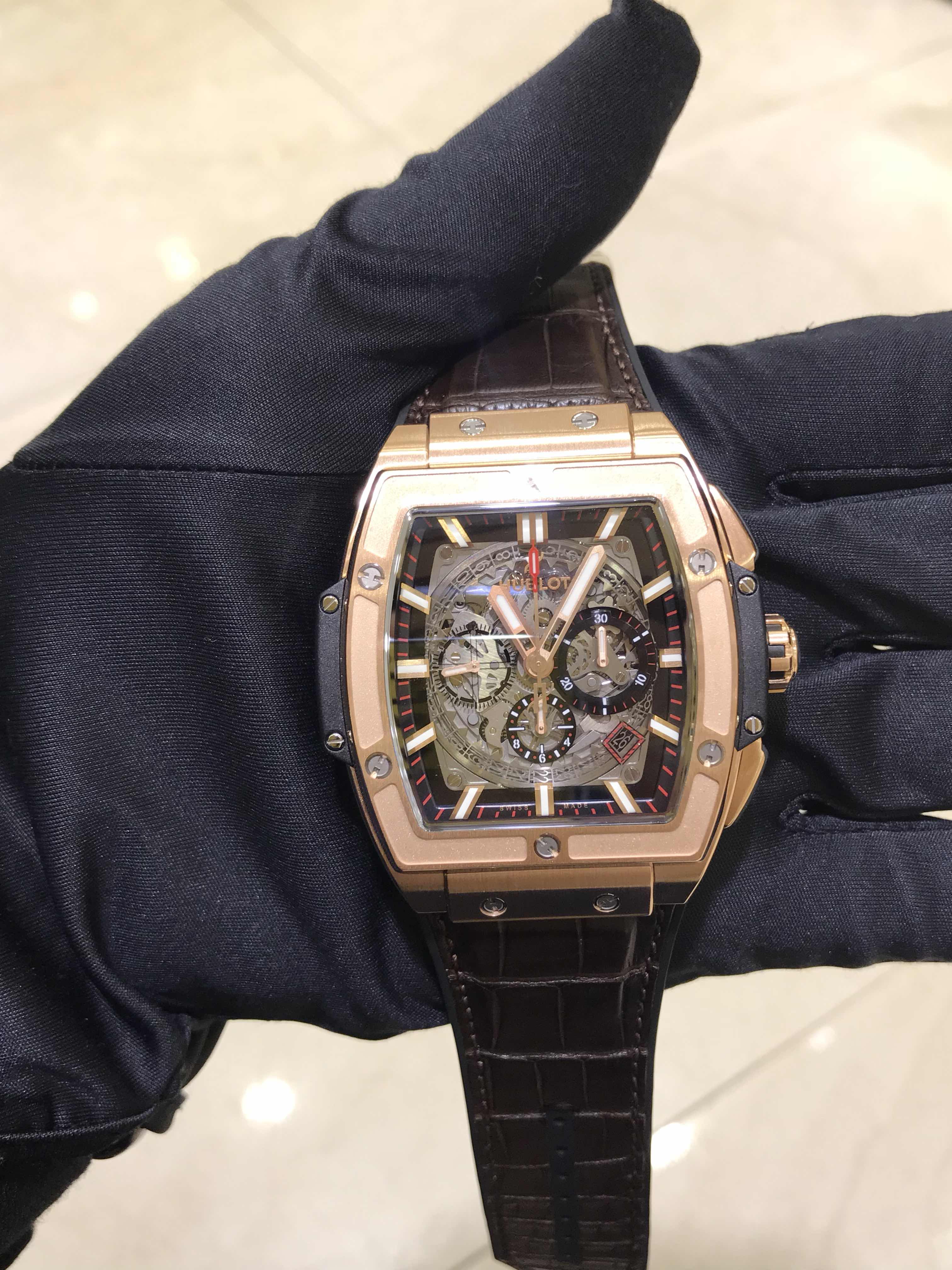 Hublot 601.OX.0183.LR BIG BANG Automatic 18kt Rose Gold Replica Watch, Auto Movement, Black Dial - Image 5
