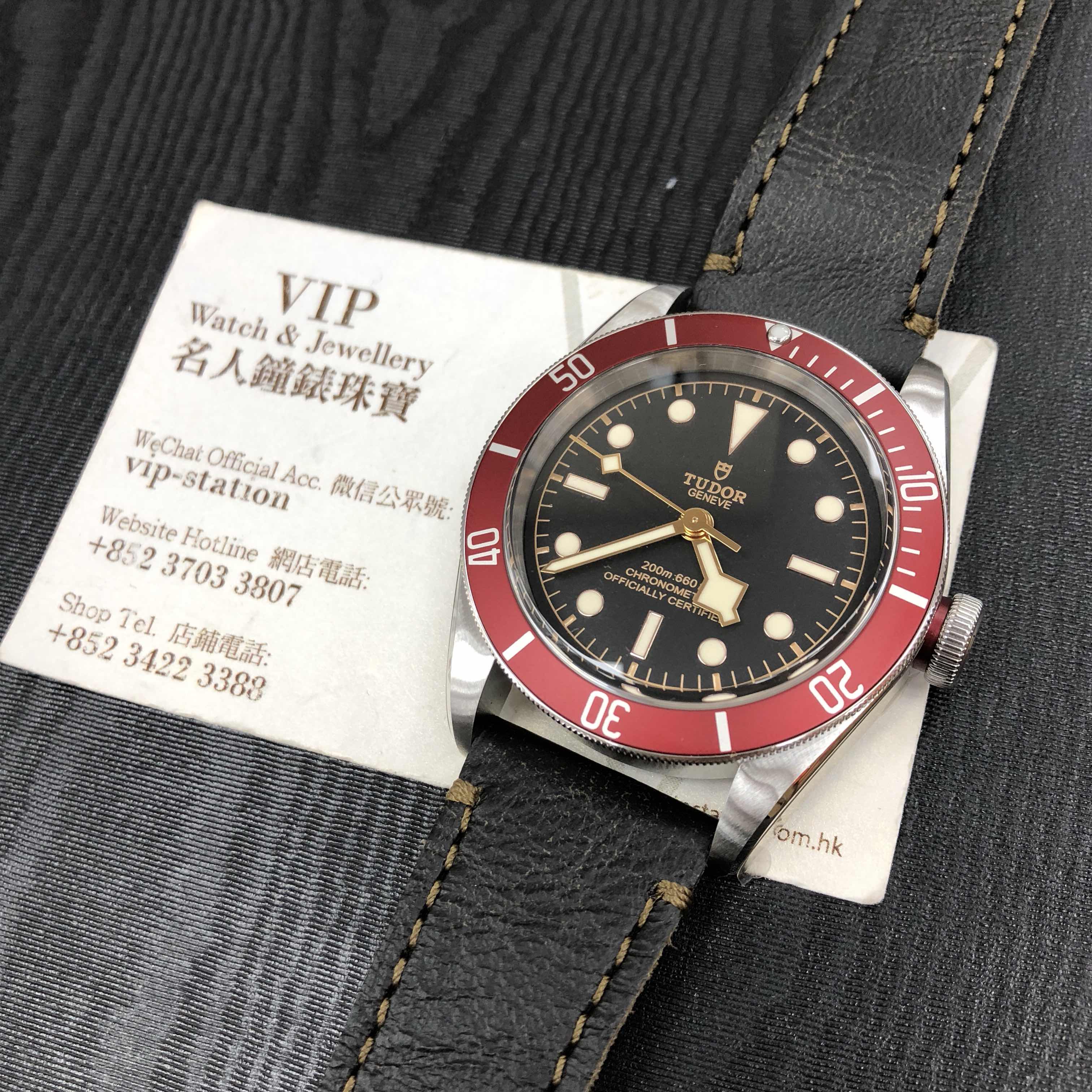 Tudor 79230R-LS Replica Watch, Automatic, Stainless Steel Case, Black Dial, Leather Strap - Image 5