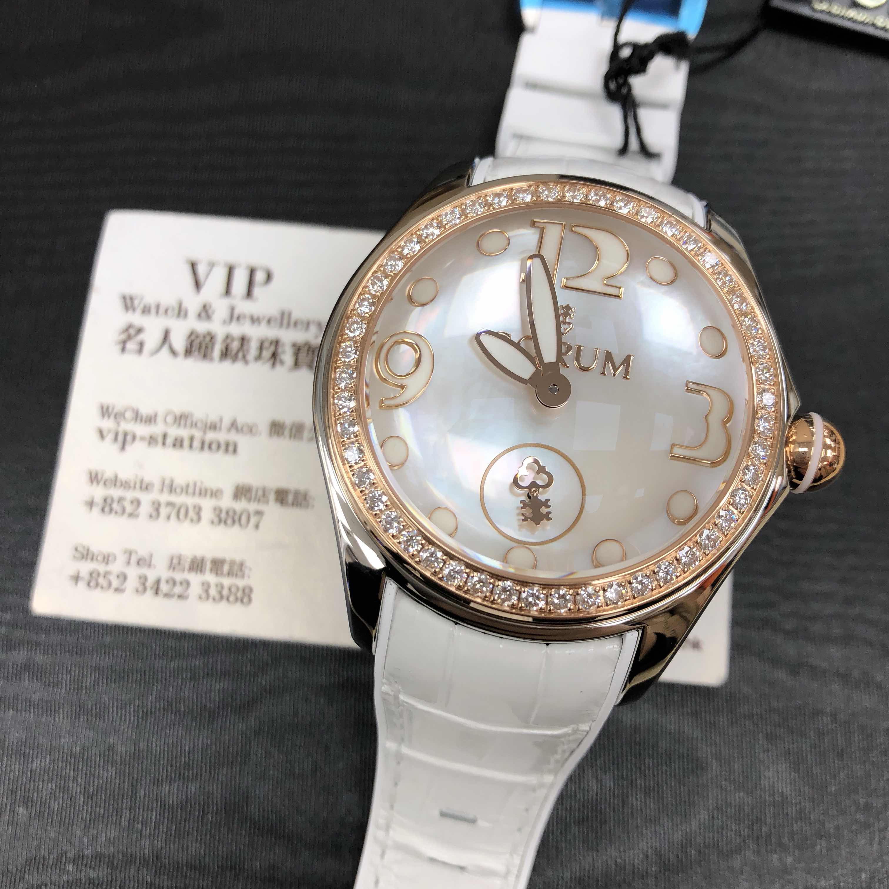 Corum 295.100.29/0009 DN04 Bubble Replica Watch Automatic Gray Dial 18kt Rose Magic Diamond Steel - Image 5