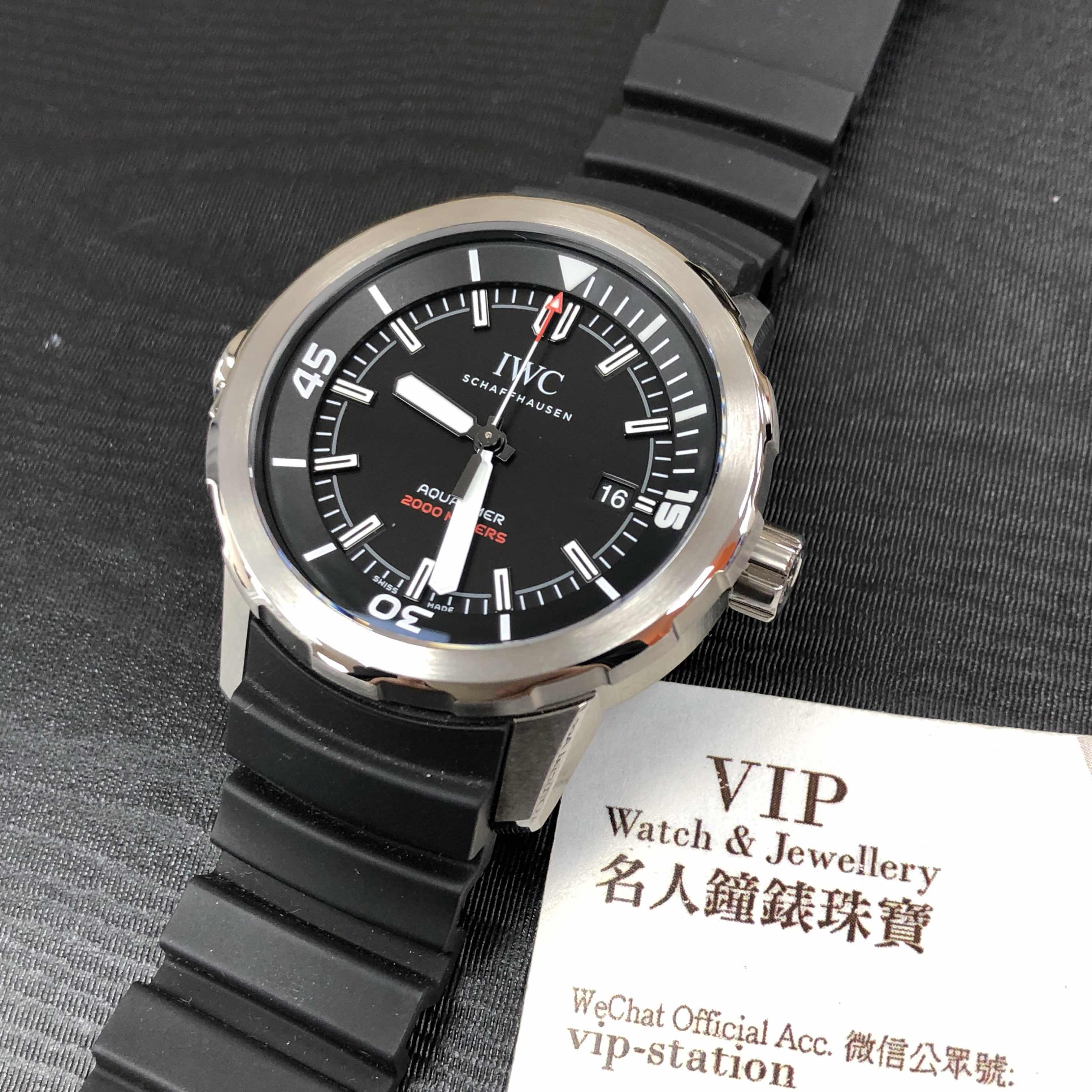 IWC Aquatimer IW329101 Automatic Titanium Black Dial Rubber Strap Replica Watch - Image 5