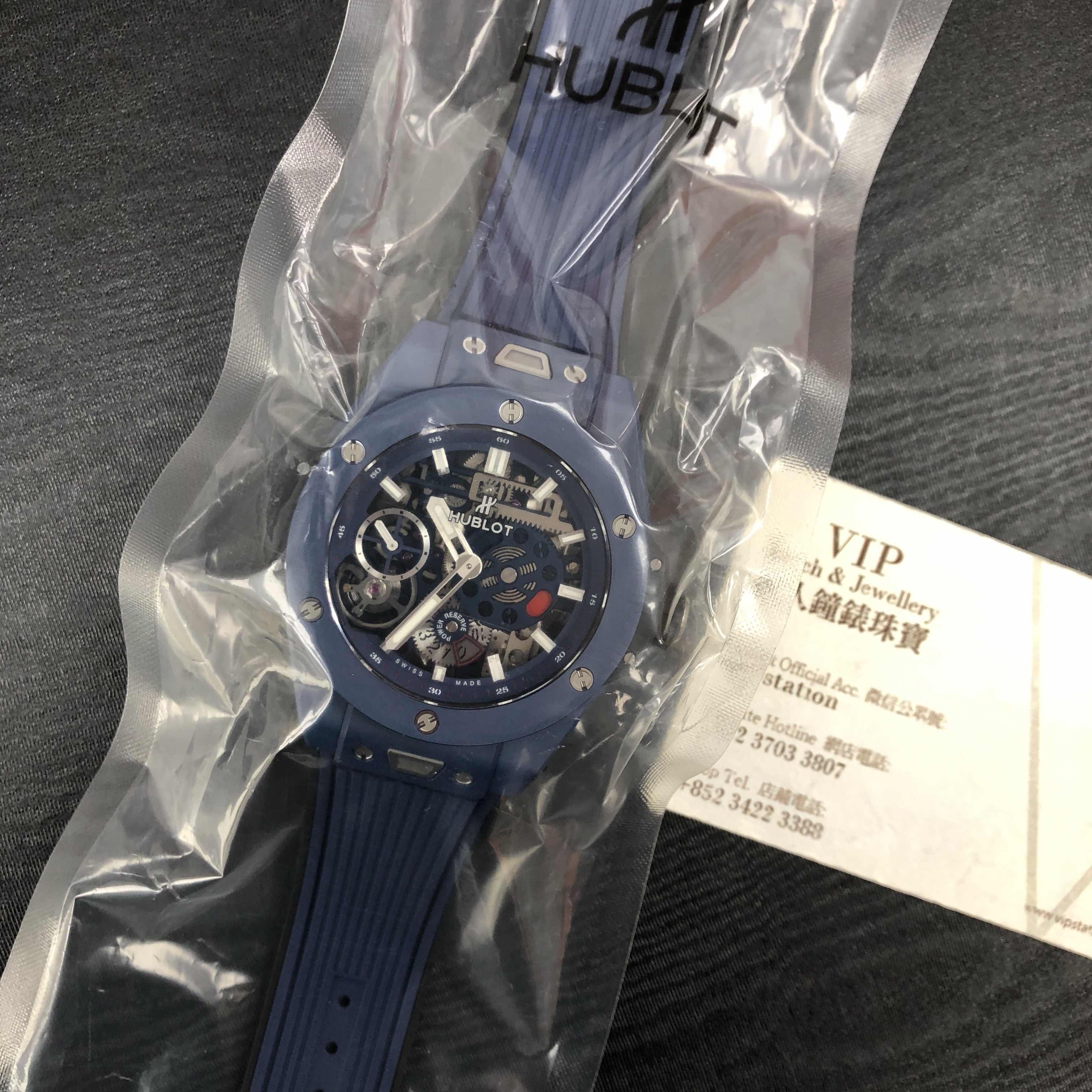 Hublot 414.EX.5123.RX Big Bang Manual Wind Ceramic Replica Watch - Swiss Movement, Blue Dial - Image 5