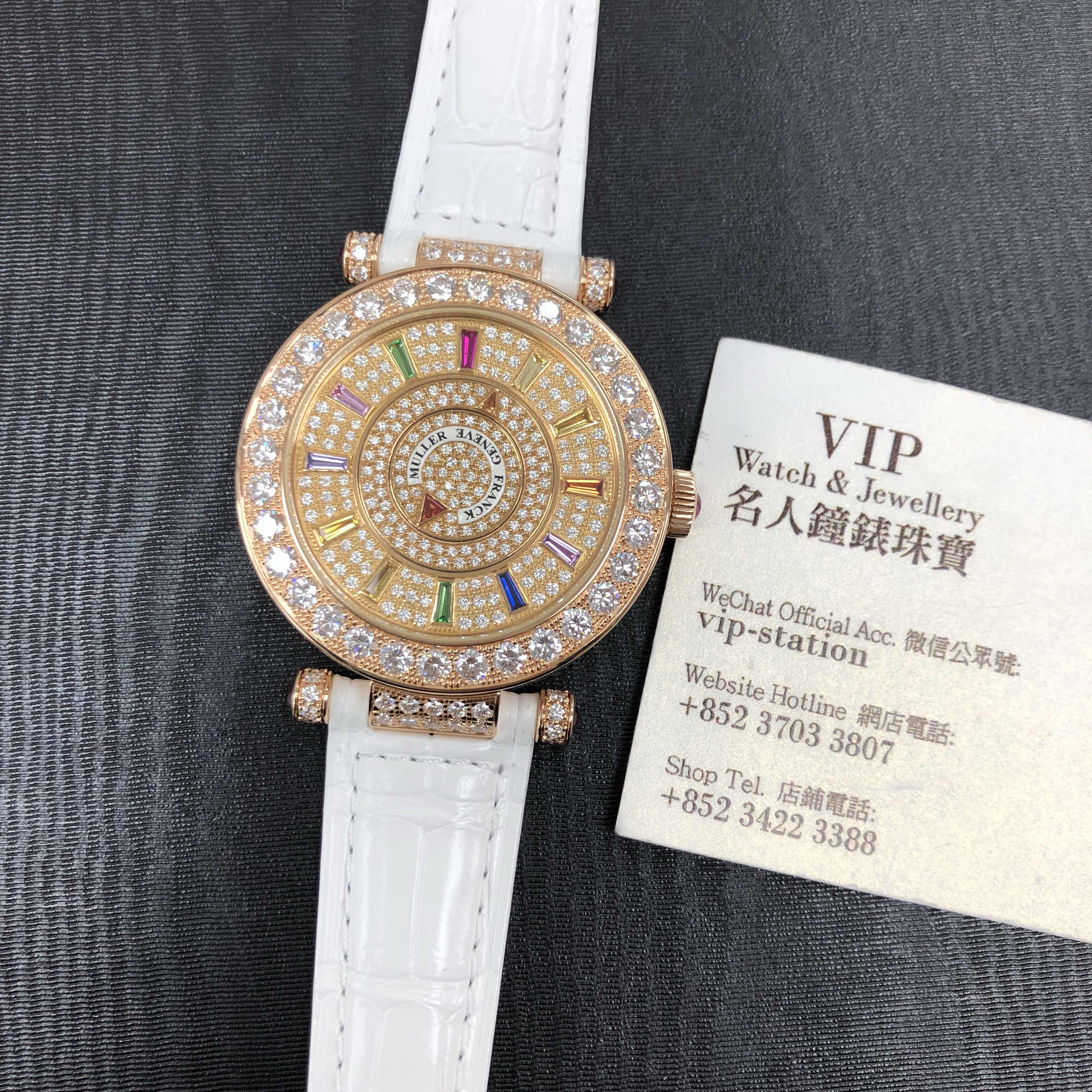 Franck Muller DM 42 COL DRMD 1R CD 5N Double Mystery Replica Watch, Automatic, Silver Dial, Rose - Image 5