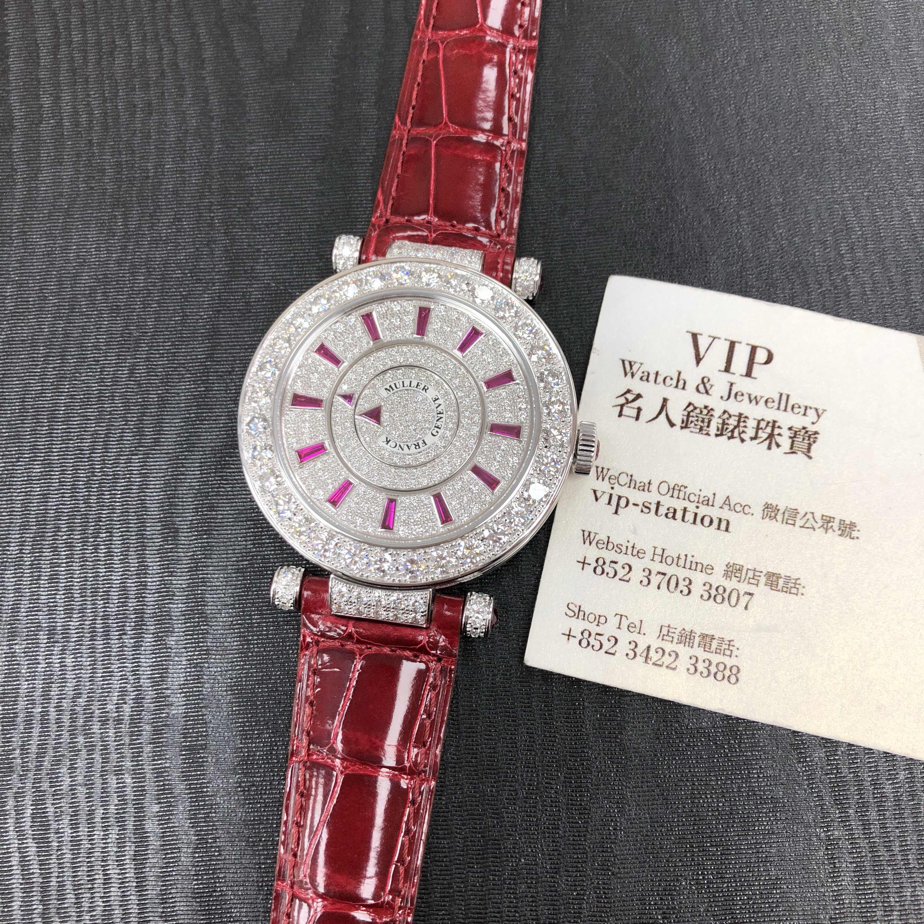 DM 42 D 1R CD OG - RUBY - Franck Muller Replica Watch - Automatic - Silver Dial - Red Alligator - Image 5