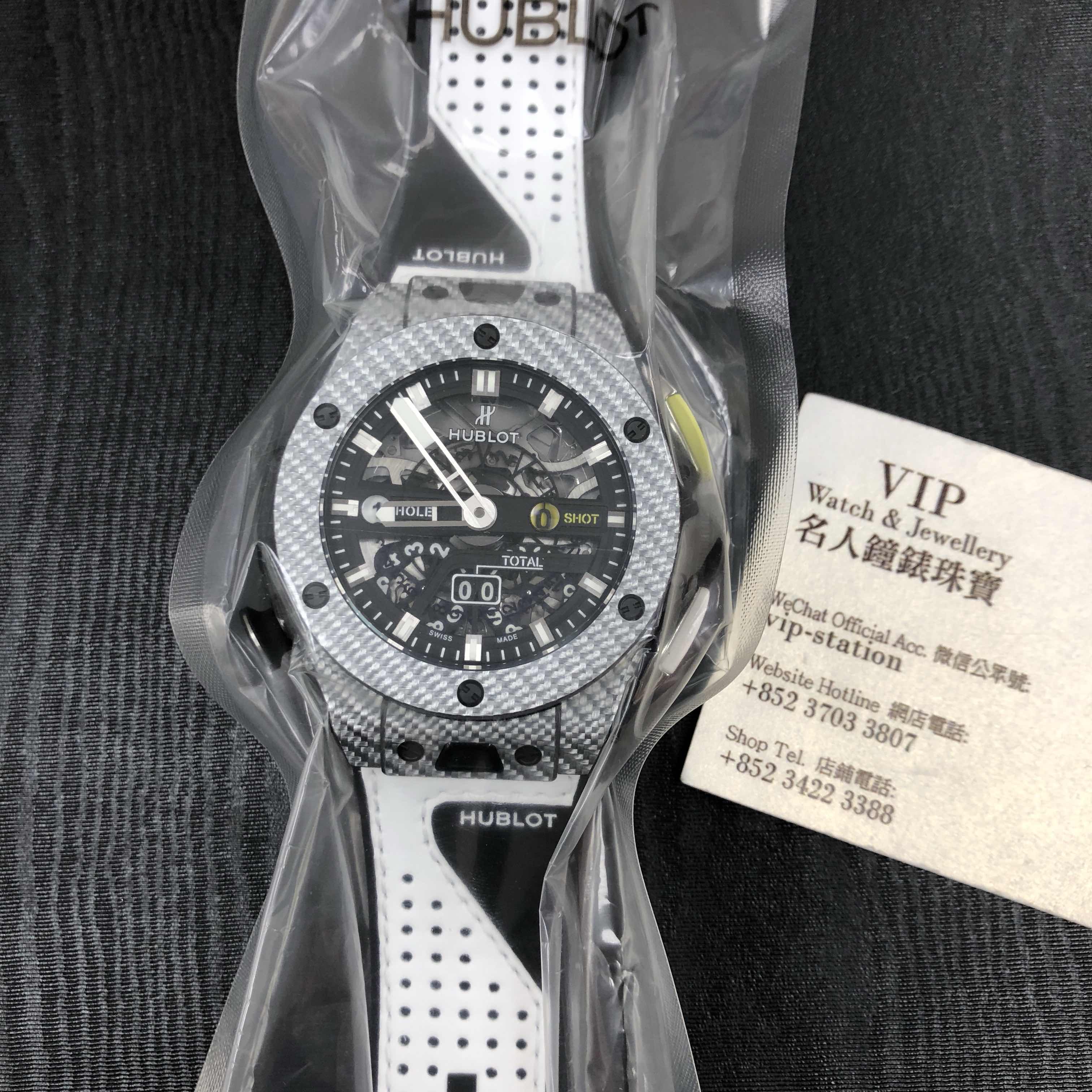 Hublot 416.YS.1120.VR Automatic Carbon Fiber Replica Watch, Black Dial, Rubber Strap - Image 4