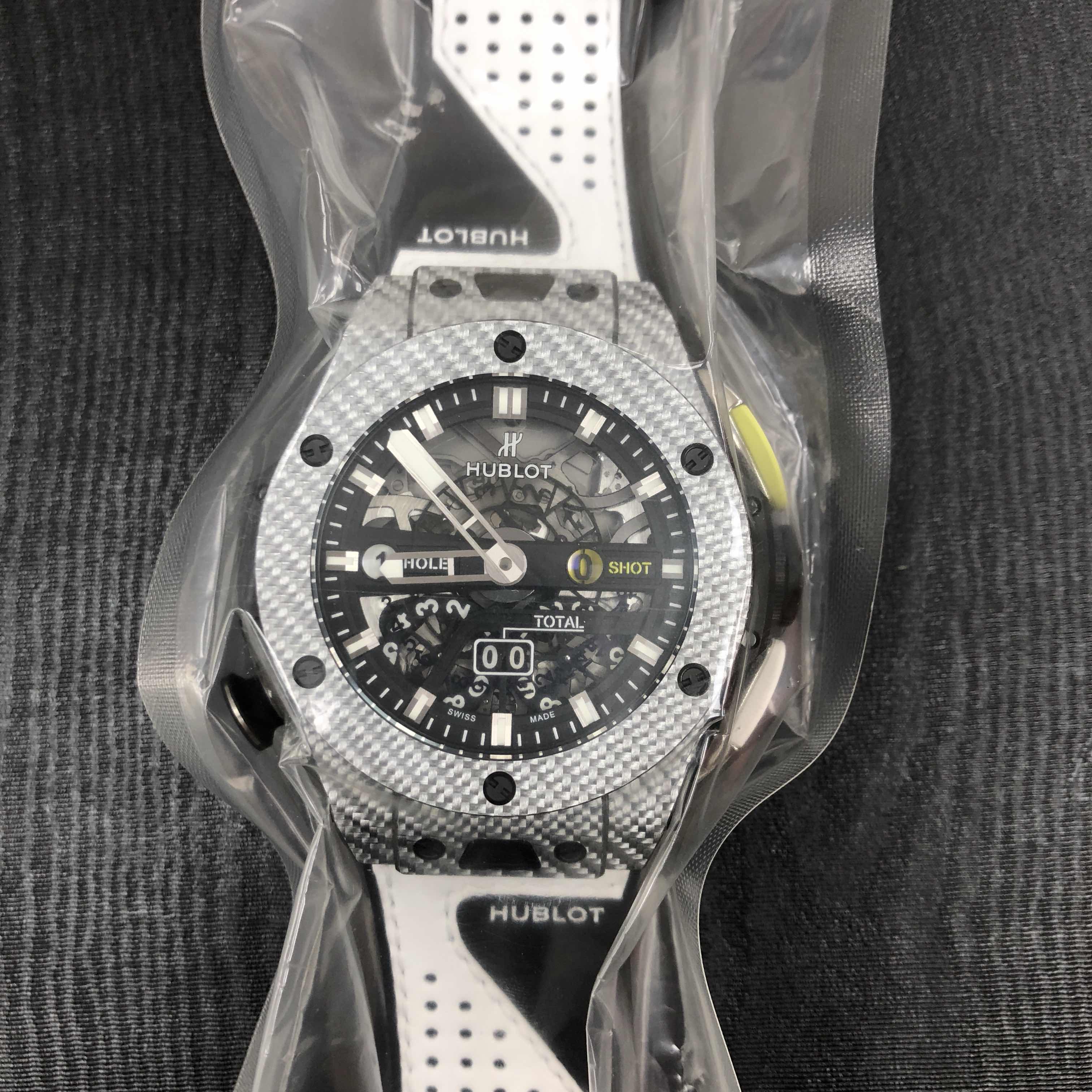 Hublot 416.YS.1120.VR Automatic Carbon Fiber Replica Watch, Black Dial, Rubber Strap - Image 5