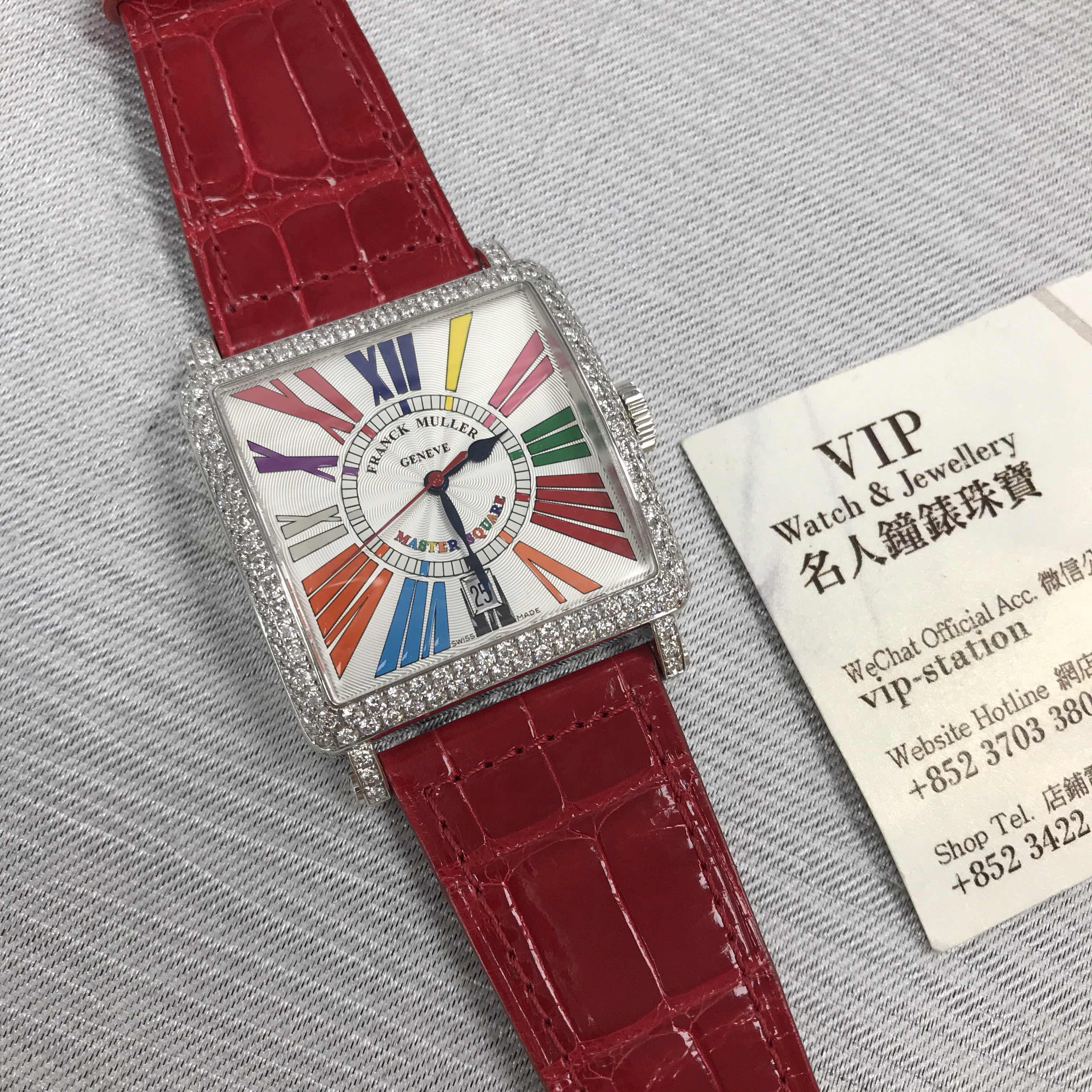 - 6000 H SC DT COL DRM R D OG - Franck Muller Replica Watch - Quartz - 18kt White Gold & - Image 5