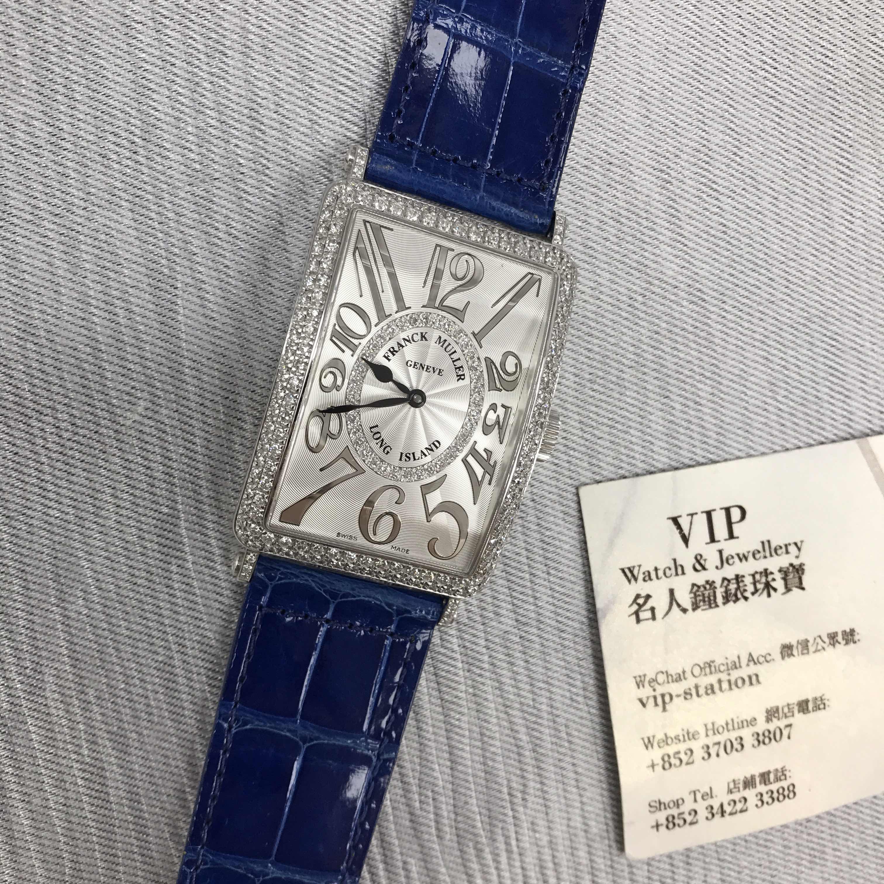 Franck Muller 1200SCDCD1ROG Replica Watch Automatic White Dial 18kt White Gold Diamond Leather - Image 5