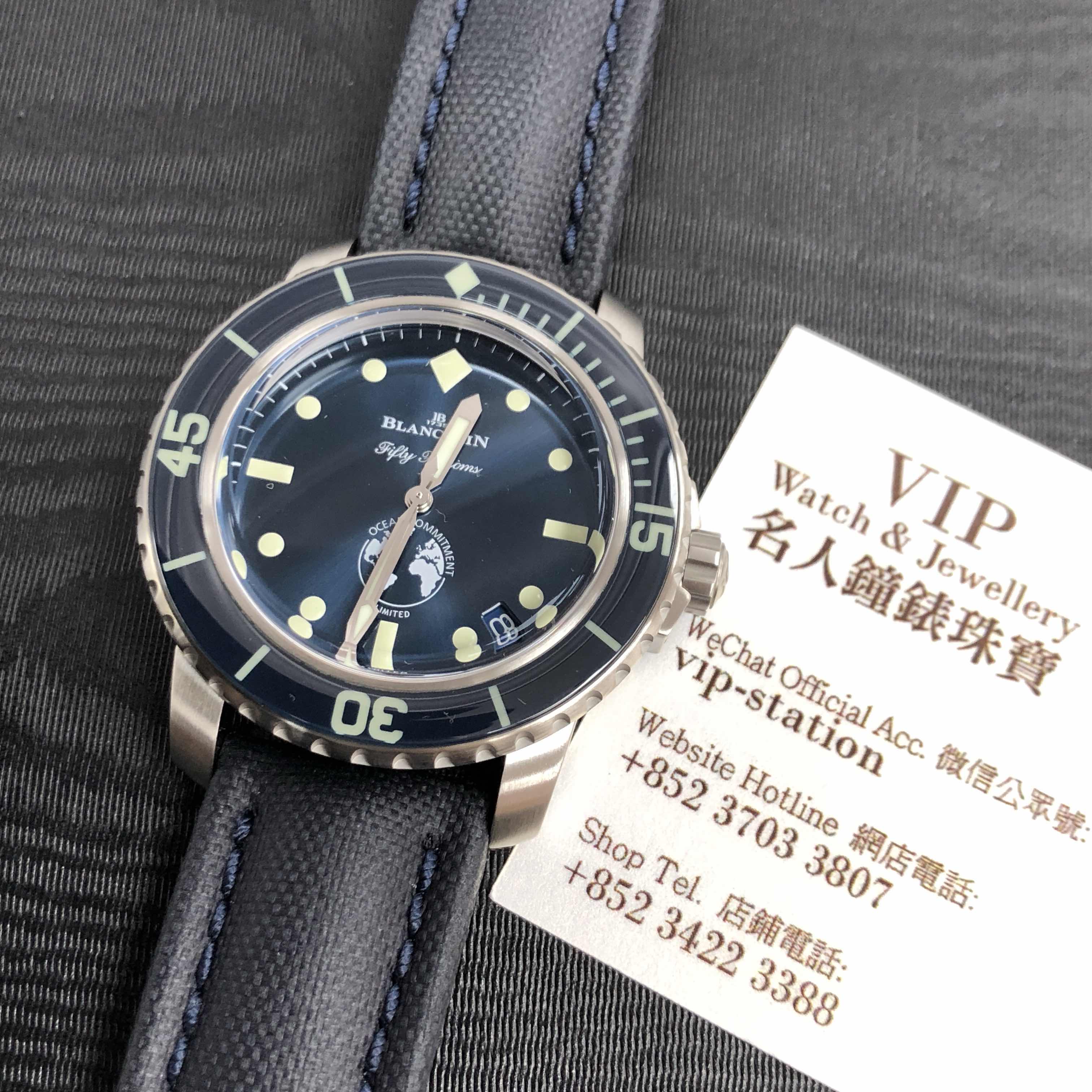 Blancpain 5008-11B40-NAOA Replica Watch Automatic Movement Blue Dial Steel Case - Image 5