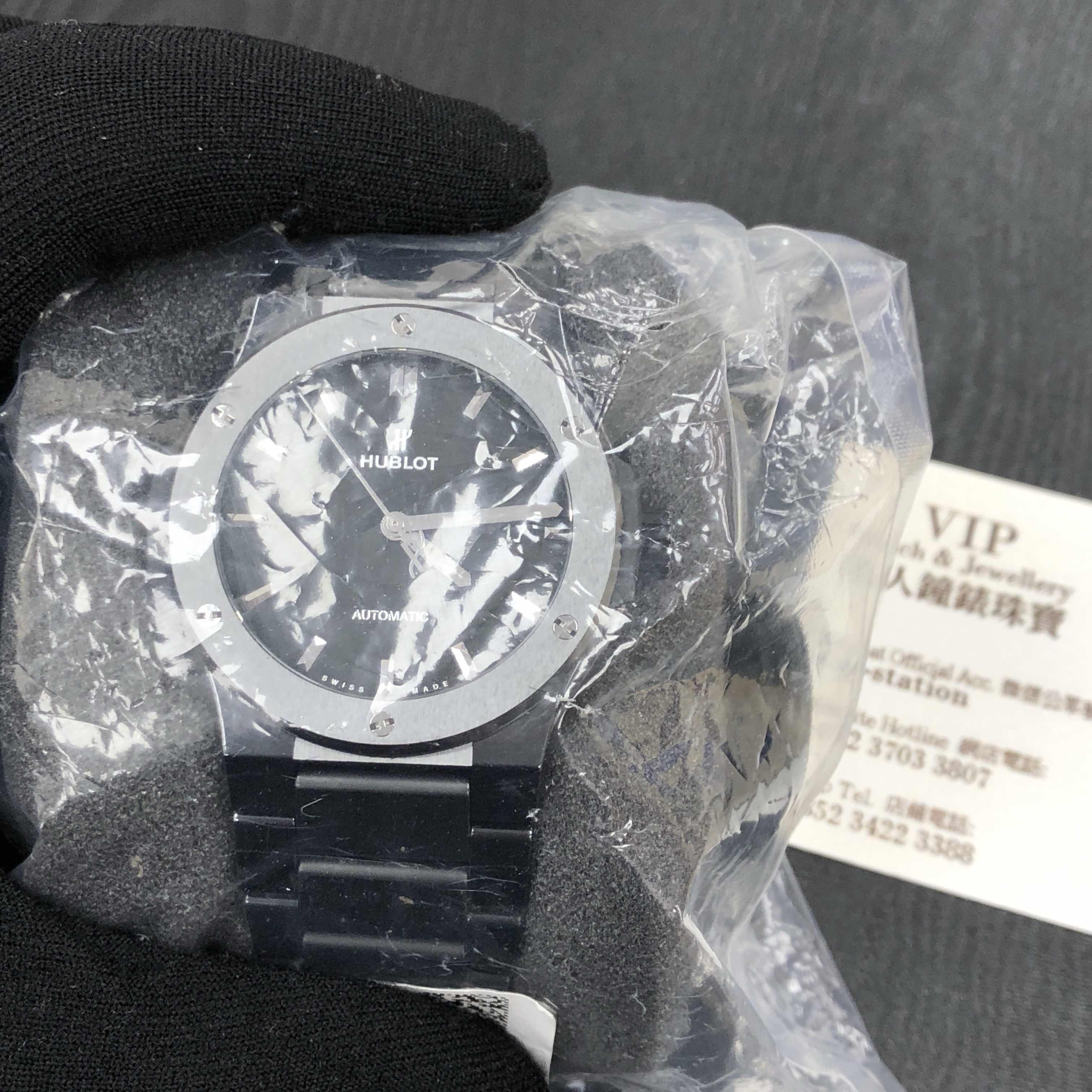 Hublot 548.CM.1170.CM Classic Fusion Automatic Ceramics & Steel Replica Watch - 42mm Black Ceramic - Image 3