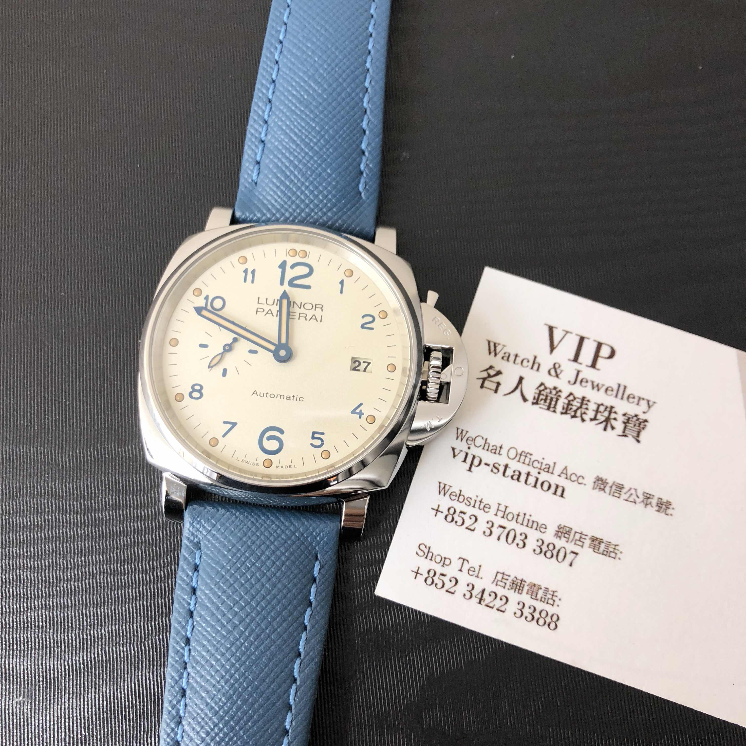 Panerai PAM00906 LUMINOR Automatic White Dial Steel Case Replica Watch - Image 5