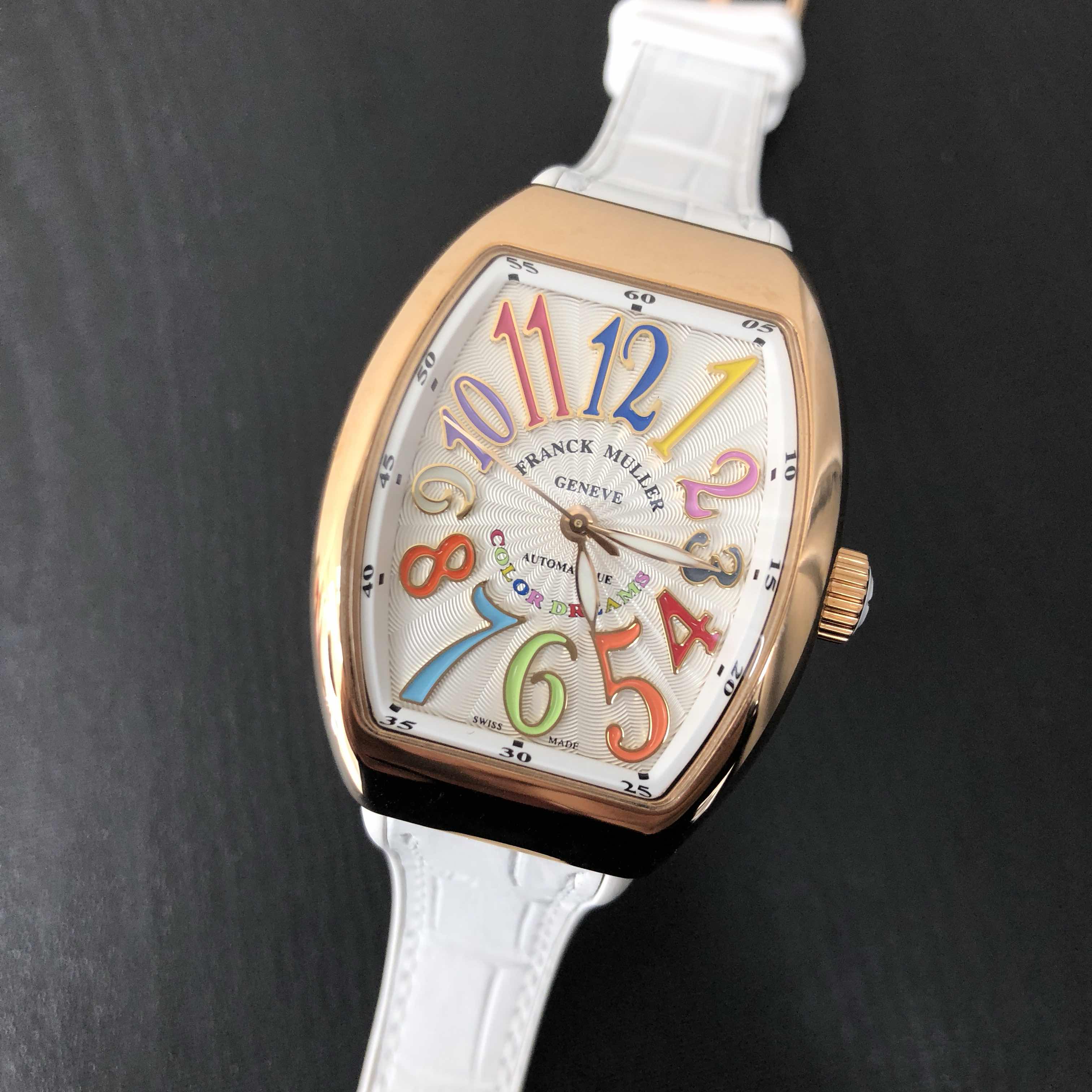Franck Muller V 32 SC AT FO COL DRM 5N.BC VANGUARD | Automatic | 18kt Rose Gold | White Dial - Image 5