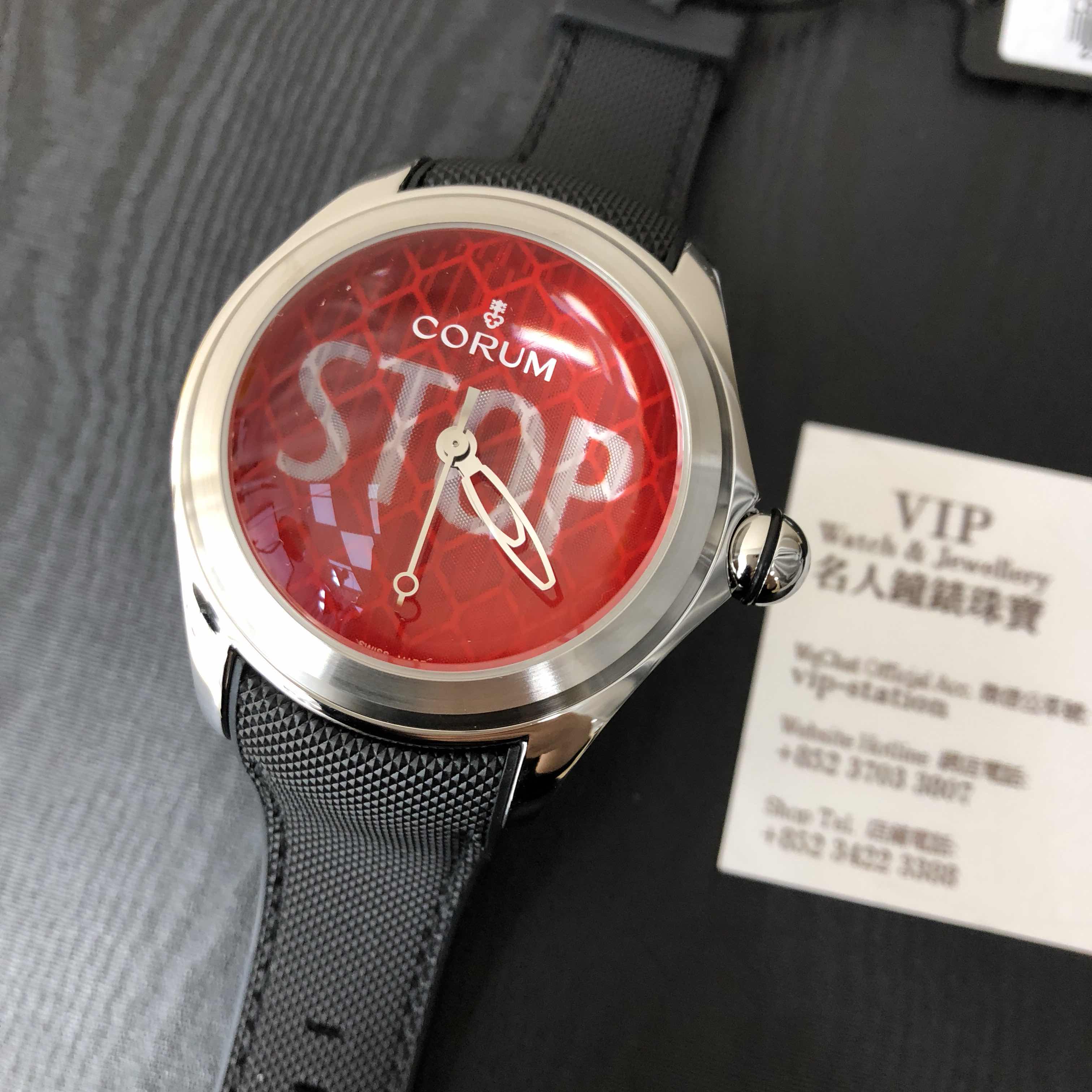 Corum Bubble 082.310.20/0601 ST01 Automatic Stainless Steel Red Dial Replica Watch - Image 5