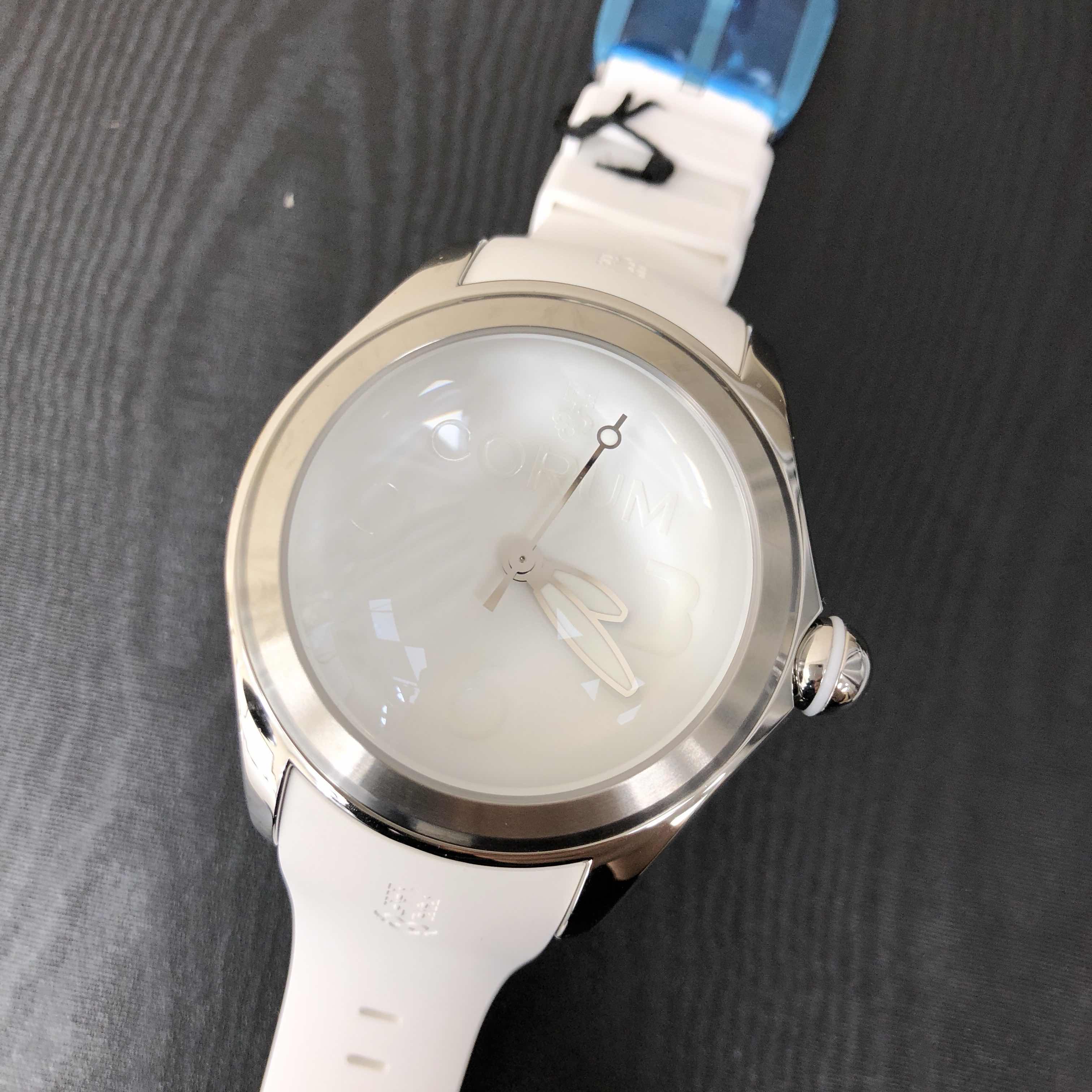 Corum 082.310.20/0379 WW01 Bubble Automatic White Dial Stainless Steel Replica Watch - Image 5