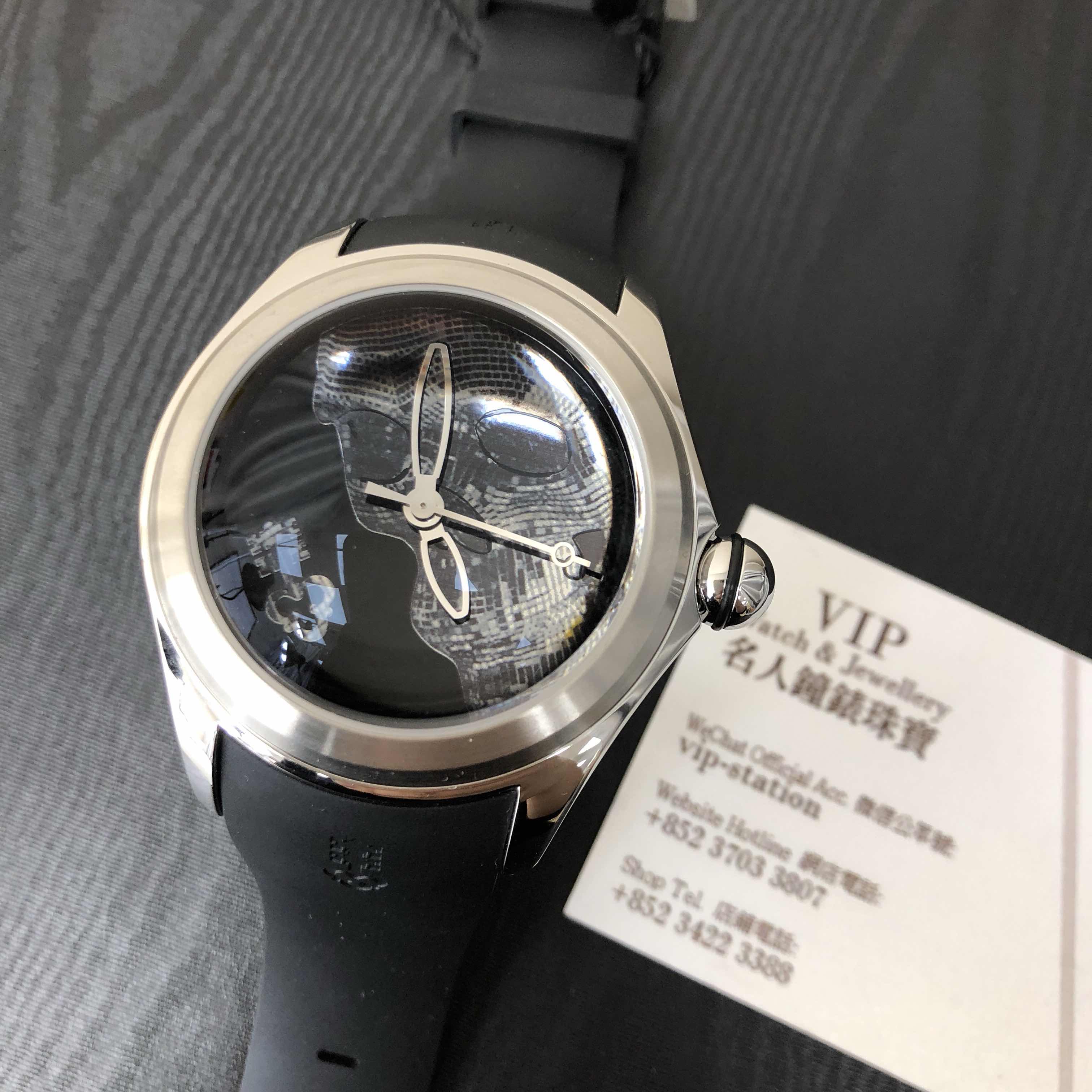 Corum 082.310.20/0371 SK01 Replica Watch Automatic Black Dial Stainless Steel Case Rubber Strap - Image 5