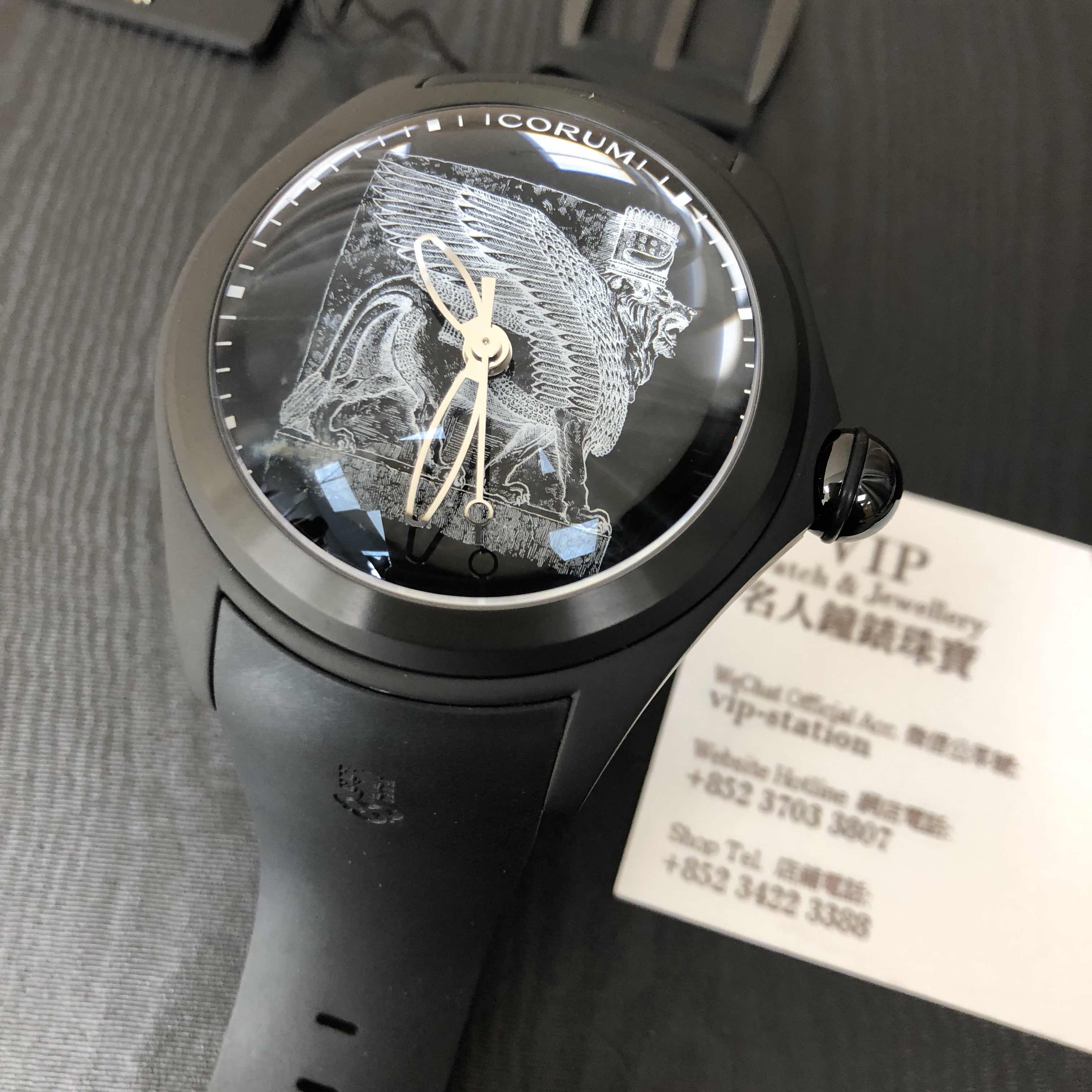 Corum 403.101.95/0371 BO01 Replica Watch, Automatic, Black Dial, Stainless Steel Case, Rubber Strap - Image 5