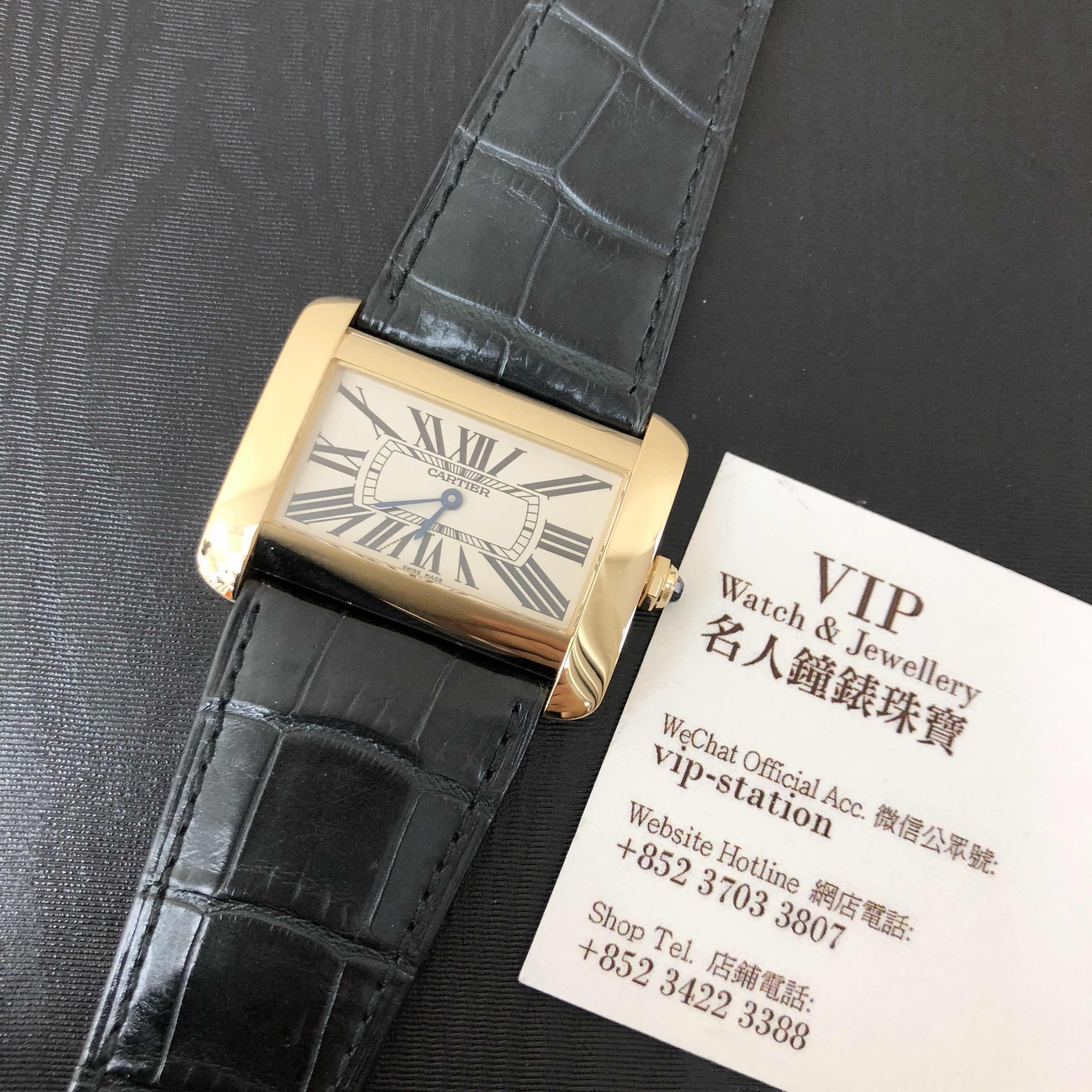 Cartier W6300556 TANK Quartz 18kt Yellow Gold Replica Watch, Automatic, Silver Dial, Model - Image 5