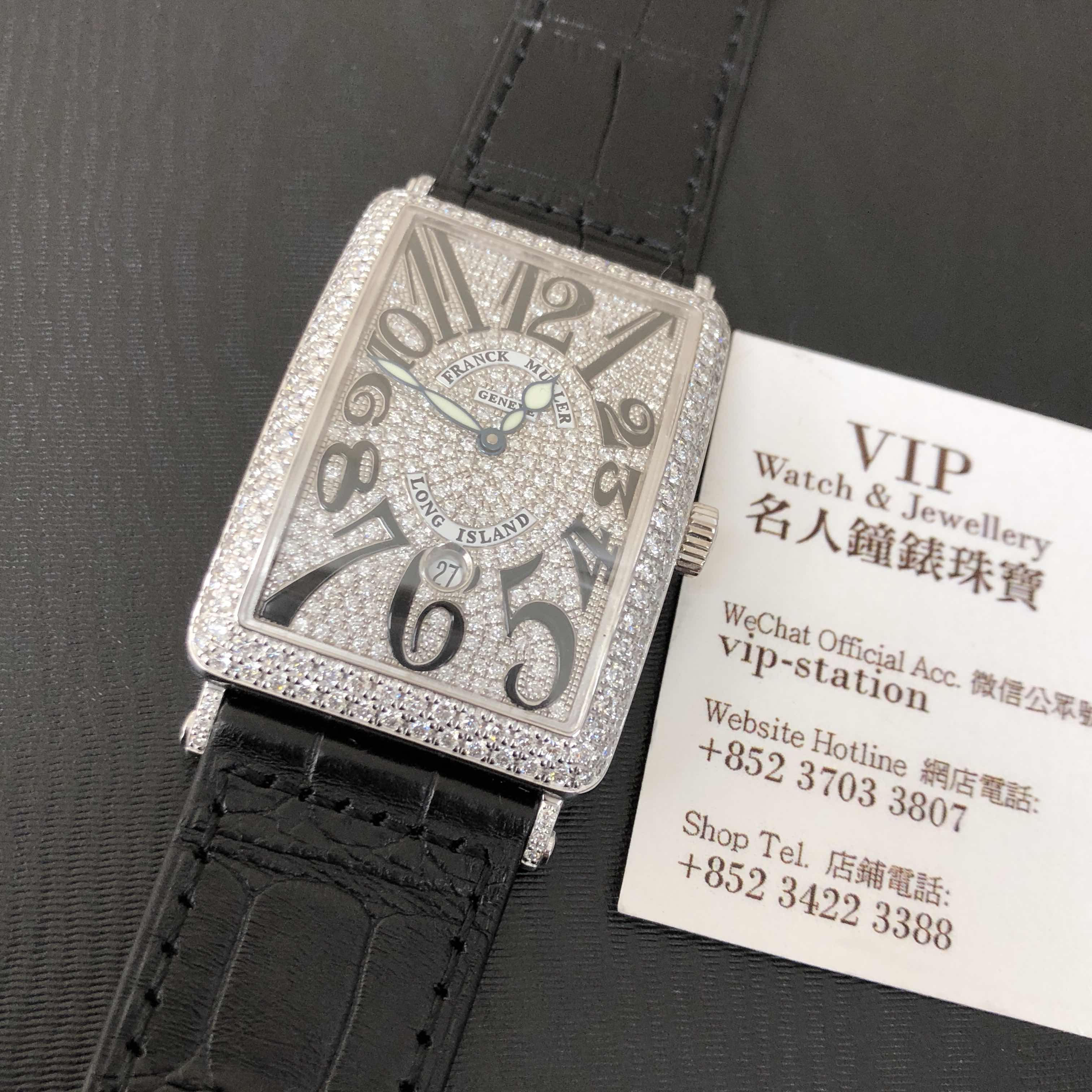 Franck Muller 1150 SC D CD OG Replica Watch, Automatic, Silver Dial, 18kt White Gold & Diamond Case - Image 5