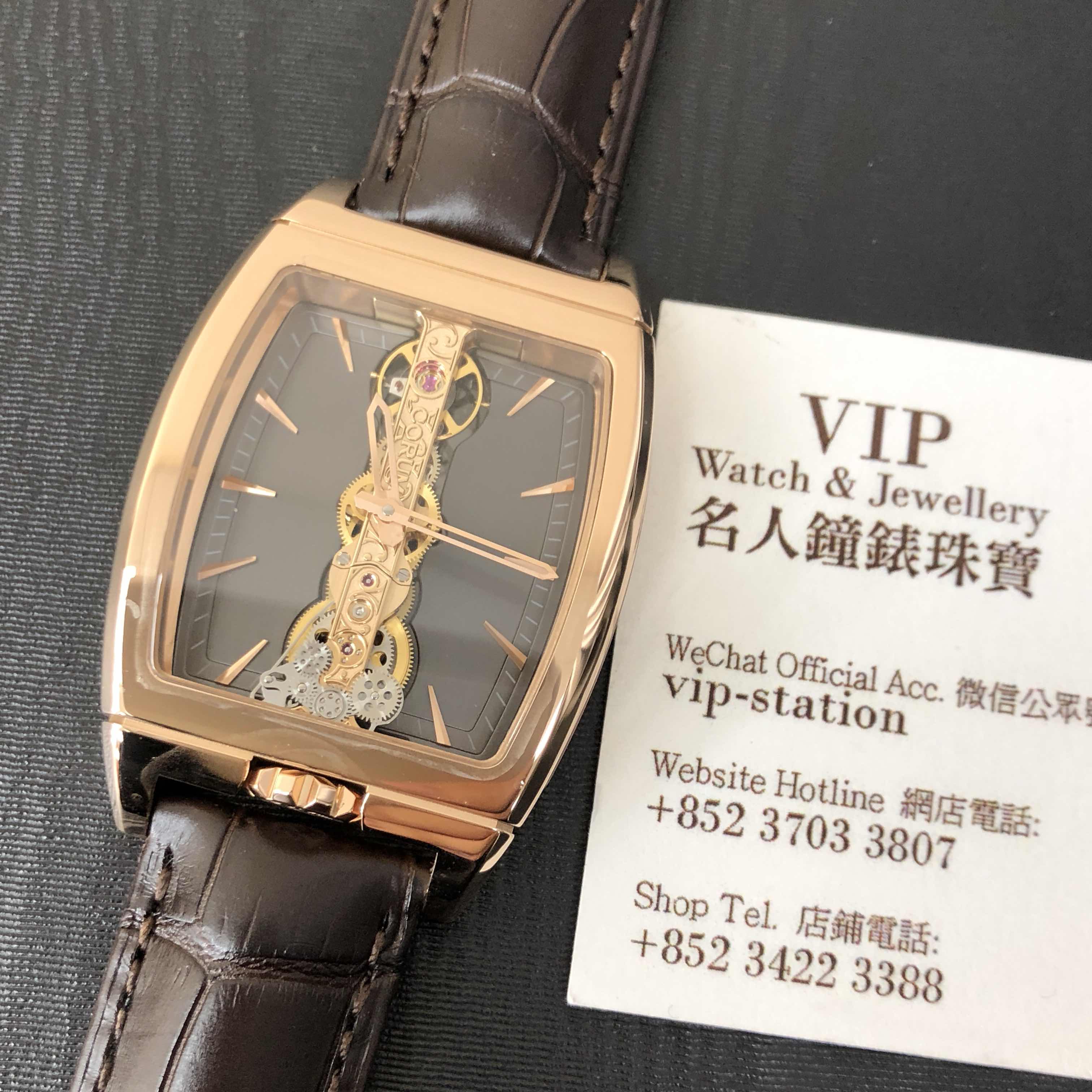 Corum 113.150.55/0002 FK02 Golden Bridge Replica Watch, Manual Wind, Gray Dial, Rose Gold Case - Image 5