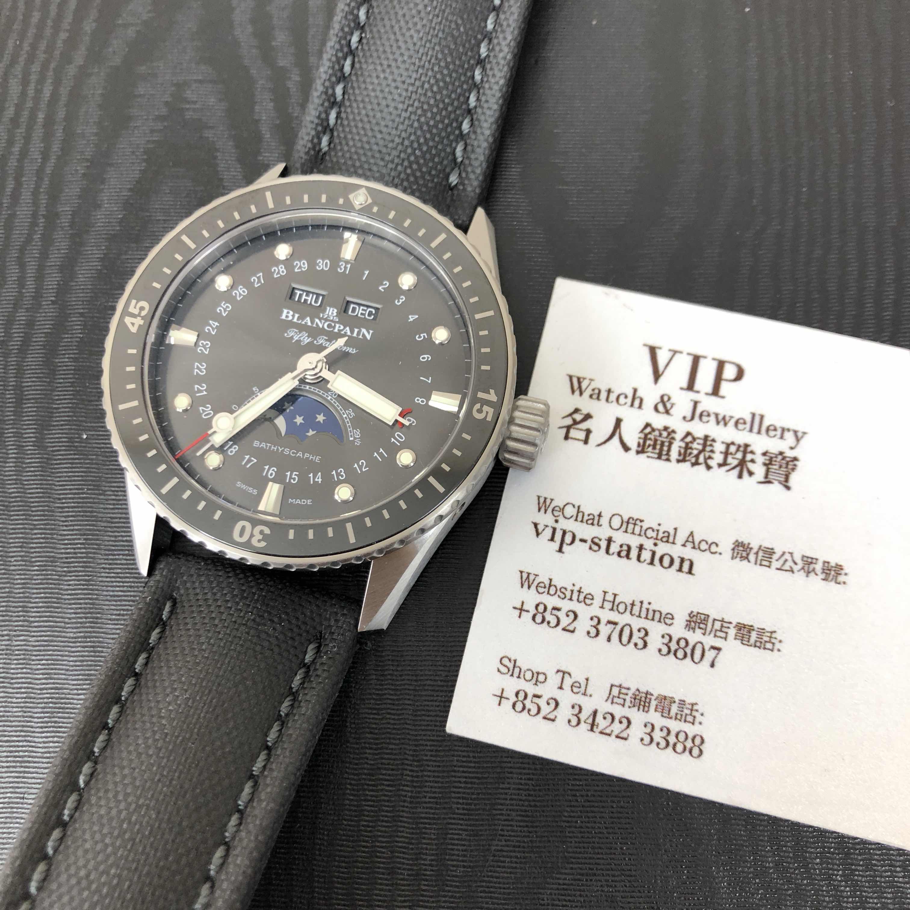 Blancpain Fifty Fathoms 5054-1110-B52A Automatic Gray Dial Steel Replica Watch - Image 5