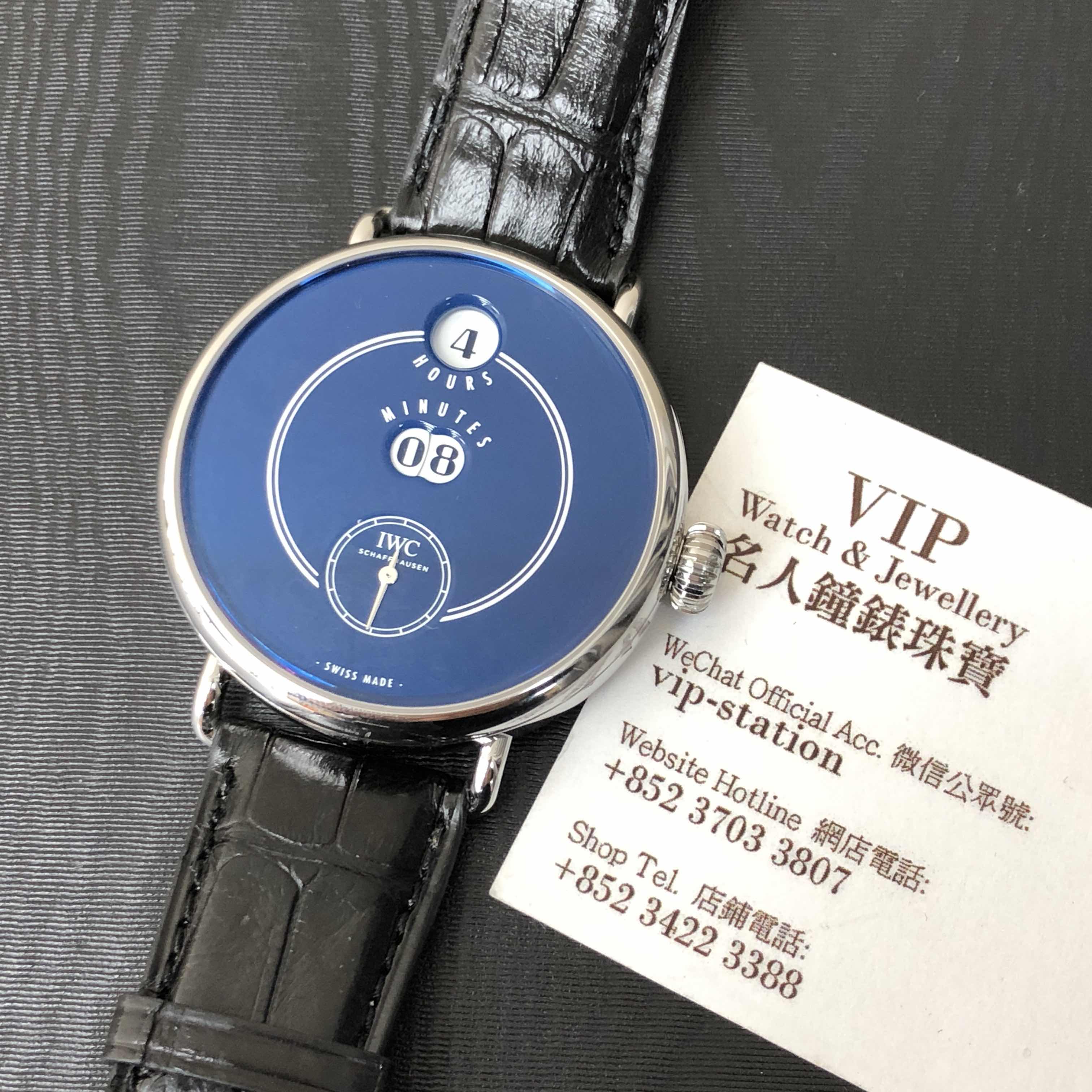IWC IW505003 Anniversary Series Replica Watch, Manual Wind, Blue Dial, Stainless Steel Case - Image 5