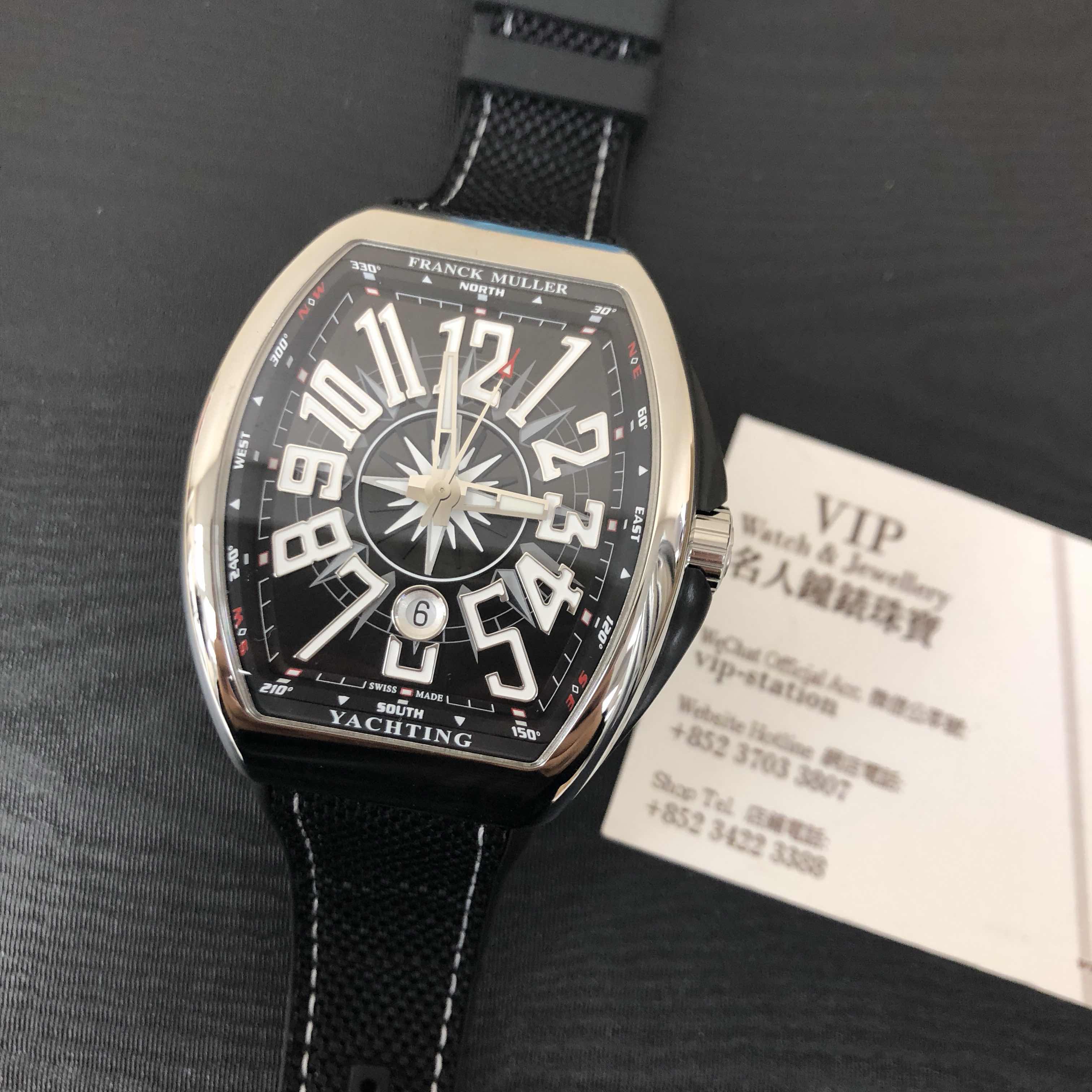 Franck Muller V 45 SC DT YACHTING AC.NR VANGUARD - Replica Watch - Automatic - Steel Case - Black - Image 5
