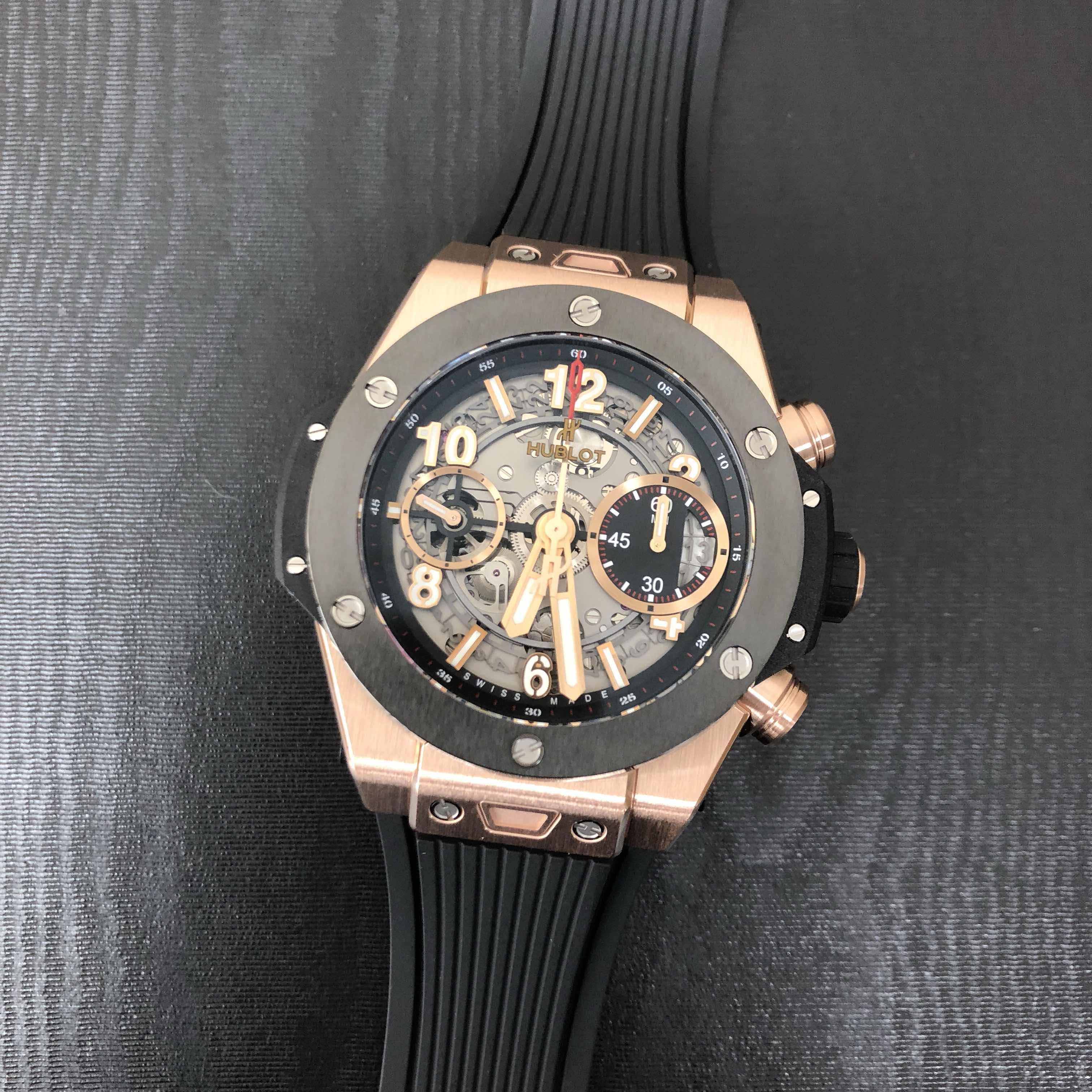 Hublot 441.OM.1180.RX BIG BANG Auto 18kt Rose Gold Ceramic | 42mm | Swiss Clone Watch | Replica - Image 5