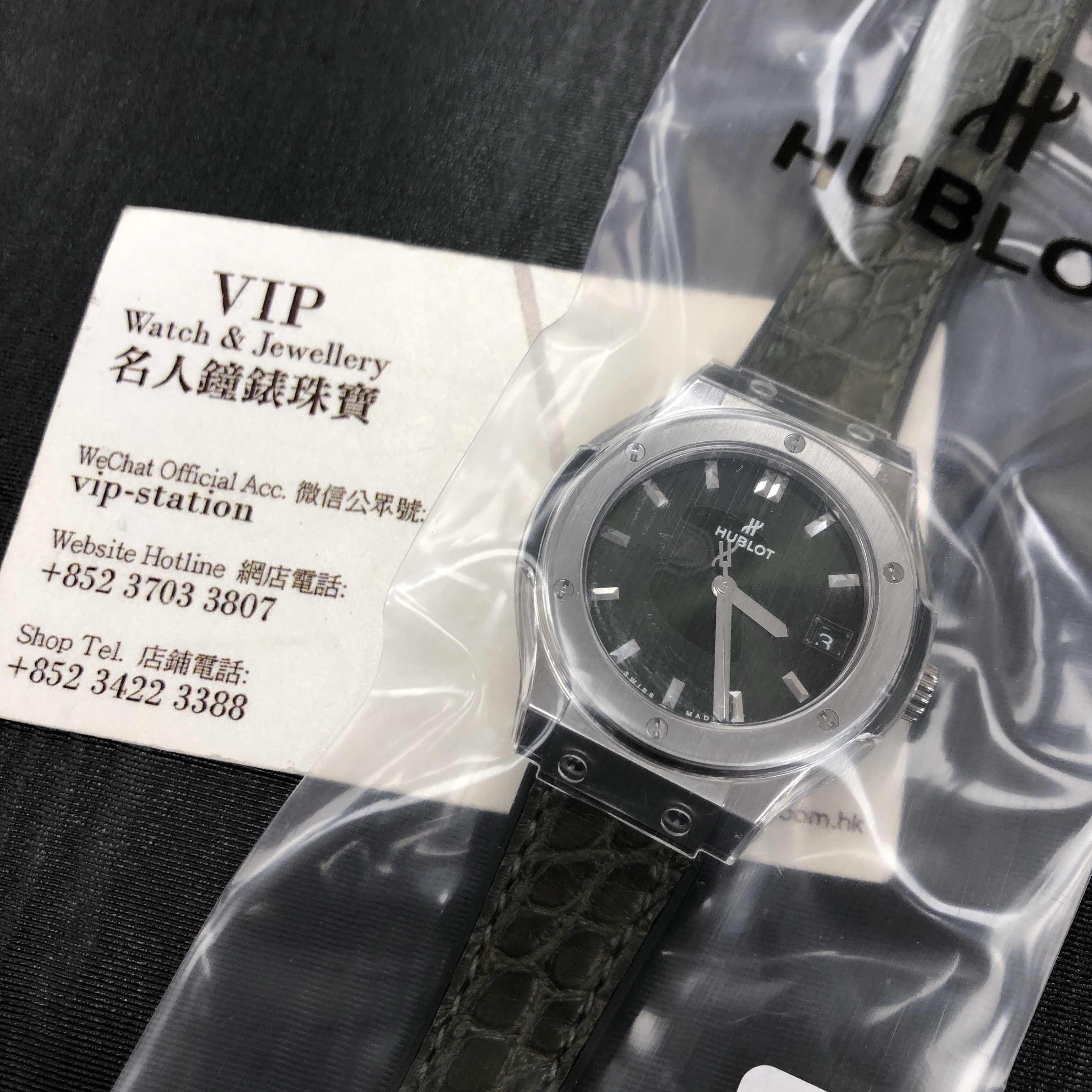 Hublot Classic Fusion 581.NX.8970.LR - Replica Watch - Quartz - Green Dial - Titanium Case - Image 5